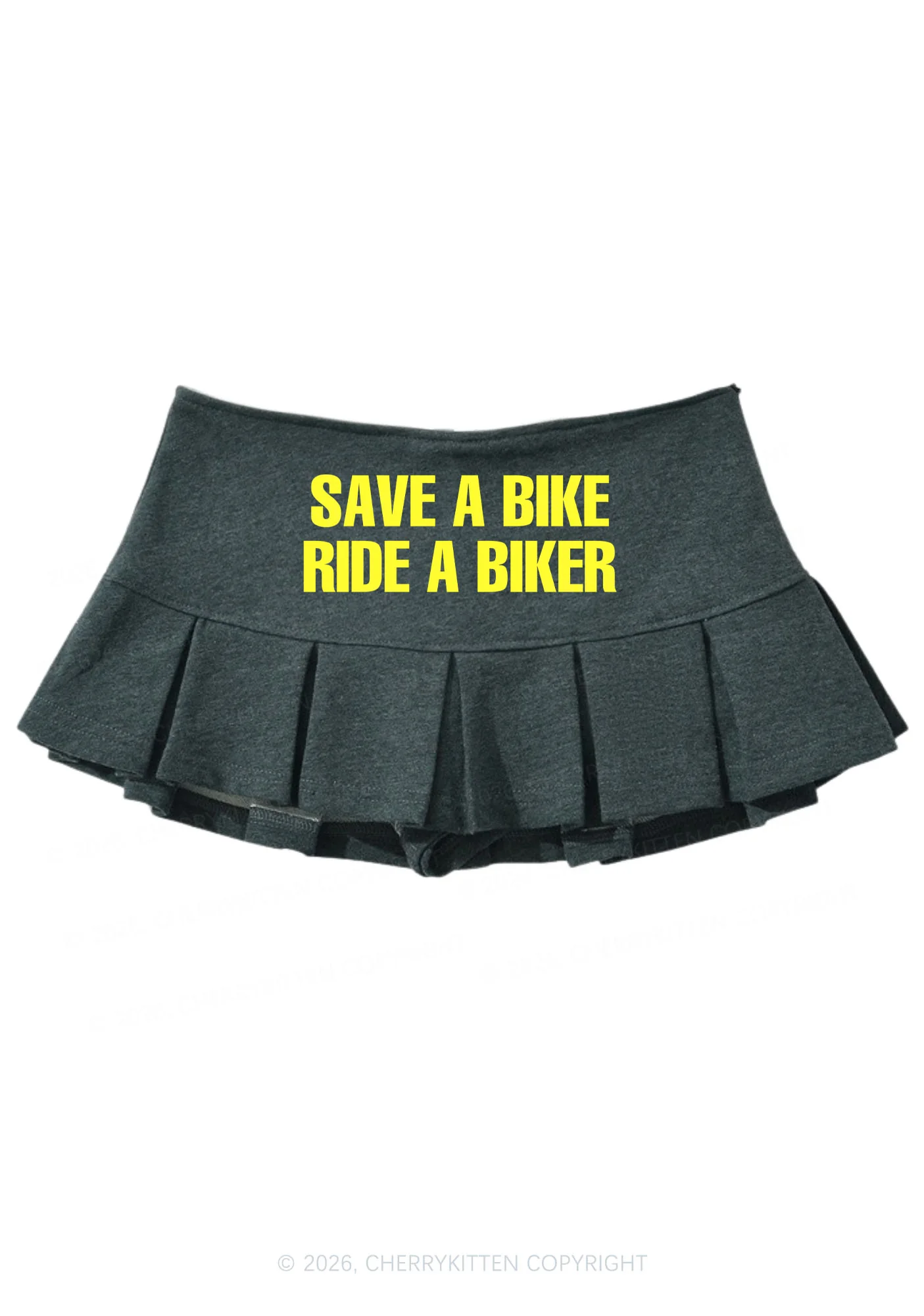 Save Bike Ride Biker Y2K Mini Pleated Skirts Cherrykitten - Image 6