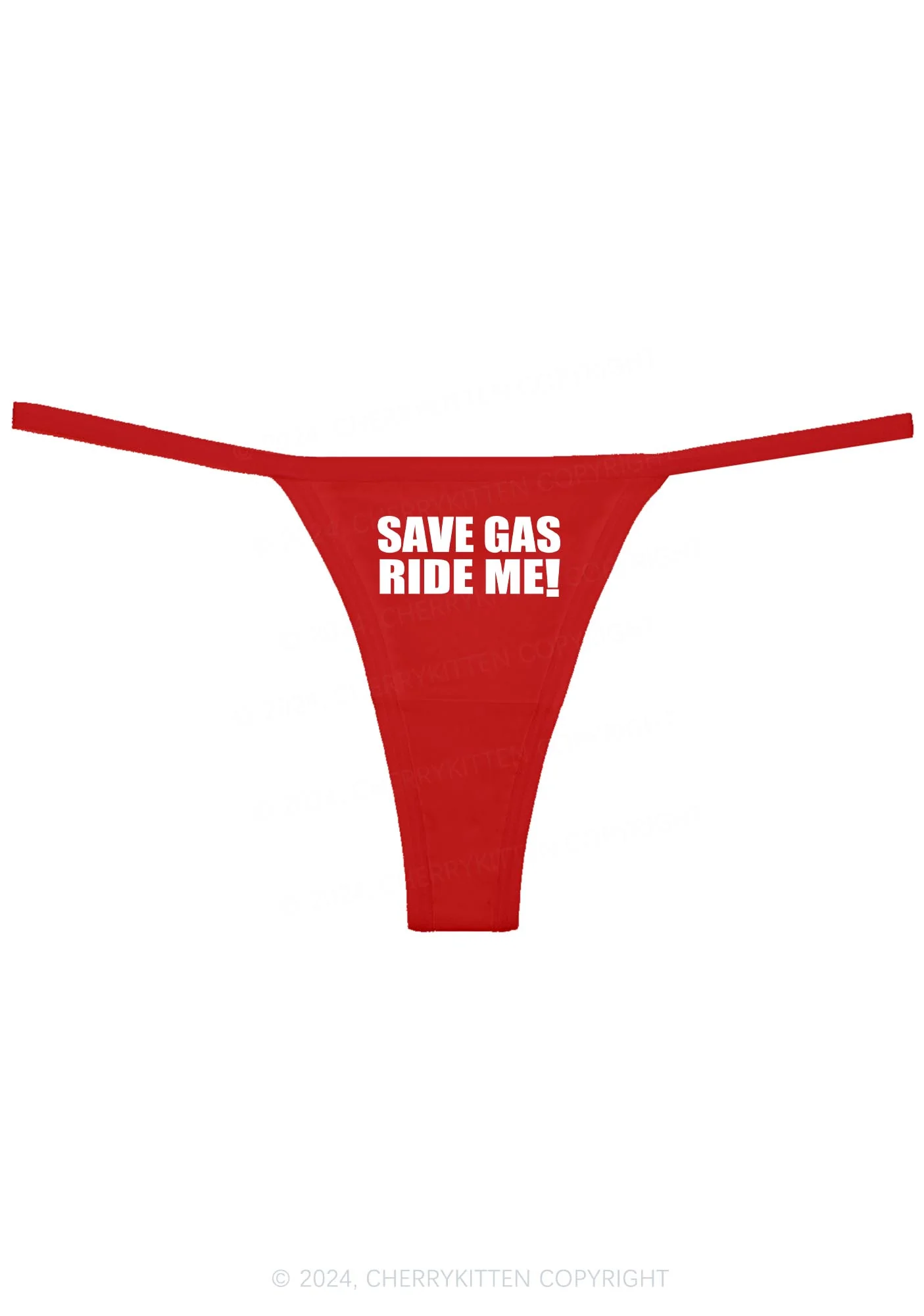 Save Gas Ride Me Y2K Flat String Thong Cherrykitten - Image 5
