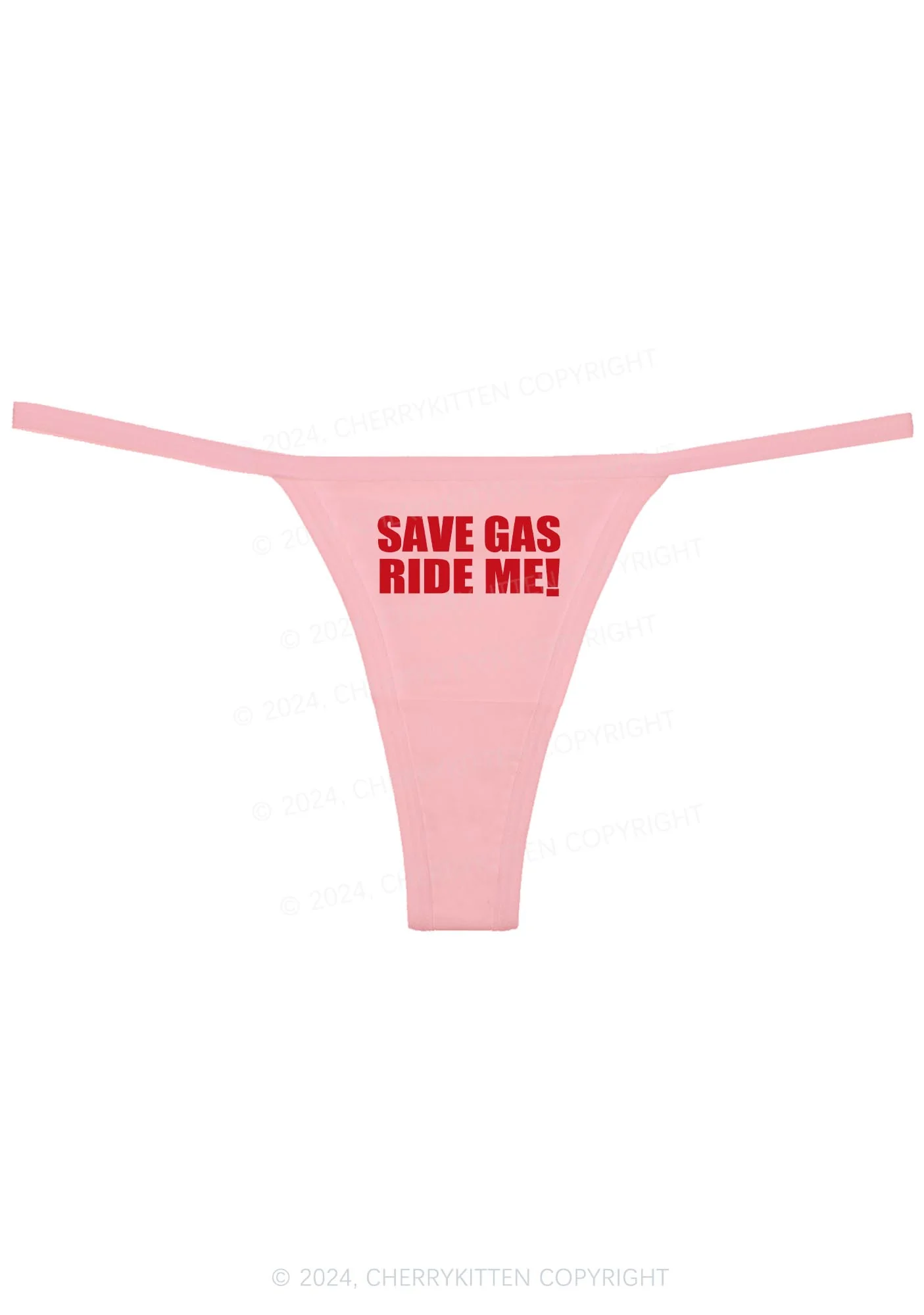 Save Gas Ride Me Y2K Flat String Thong Cherrykitten - Image 6