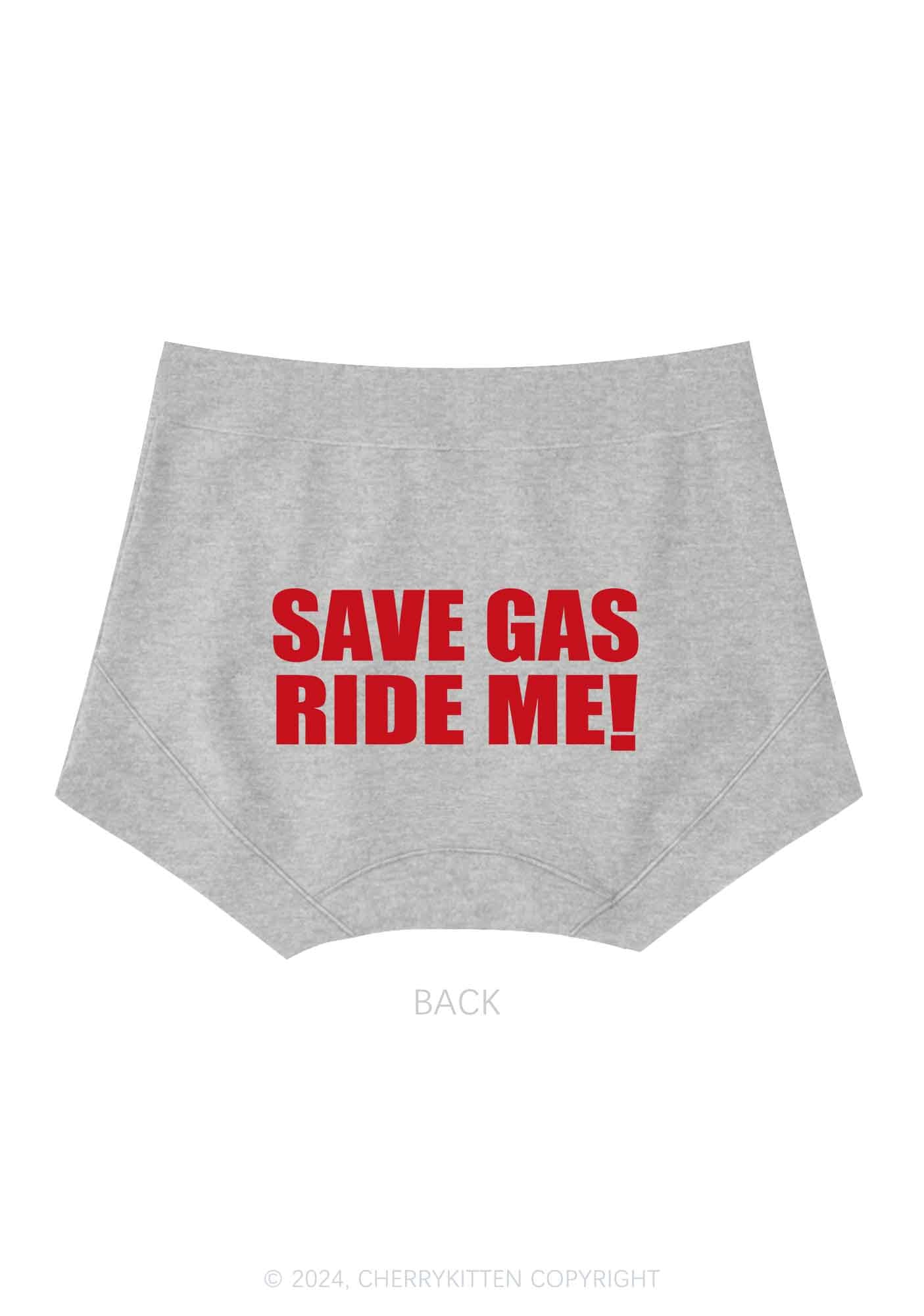 Save Gas Ride Me Y2K Mid Rise Waist Boyshort Cherrykitten - Image 6