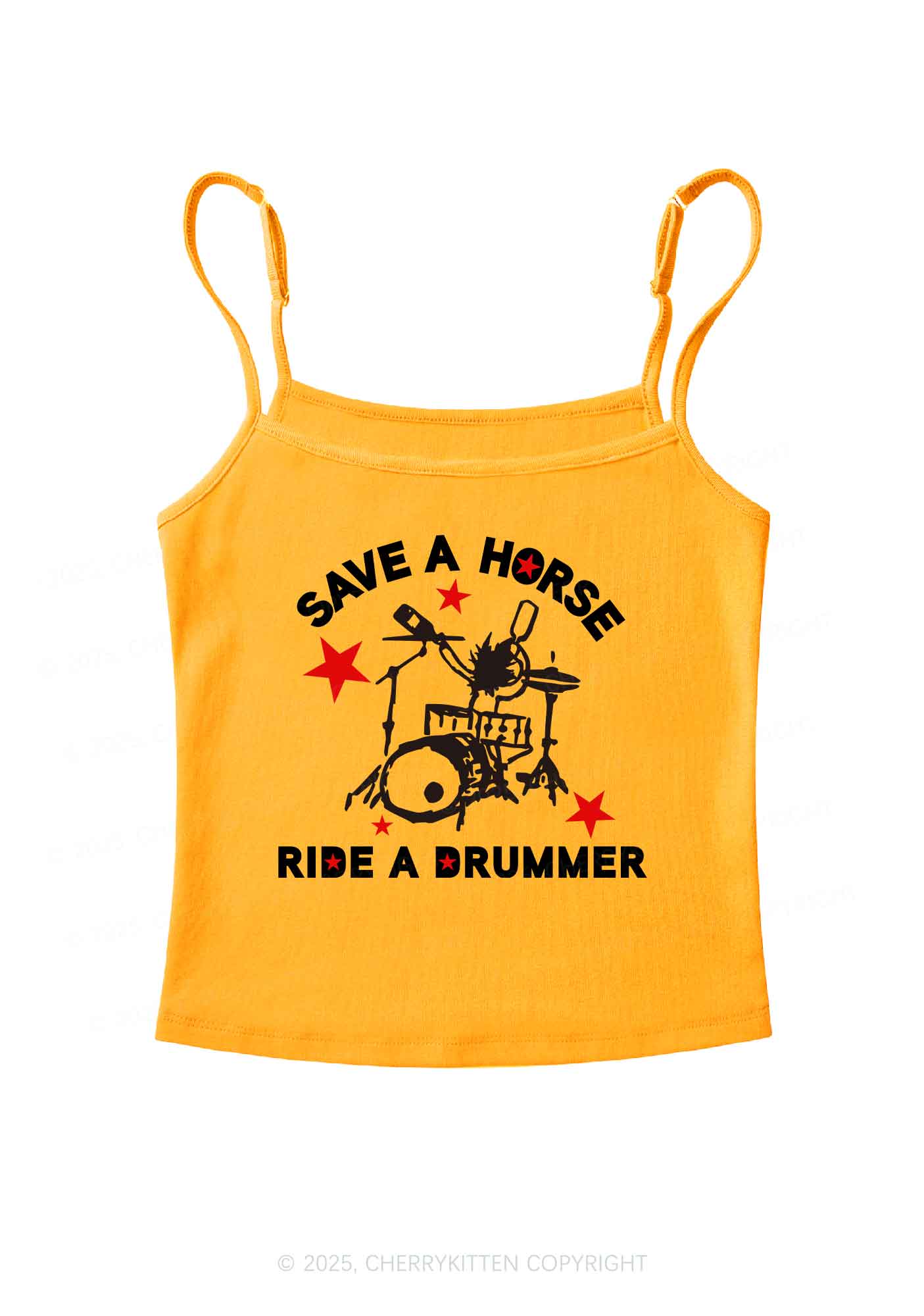 Save Horse Ride Drummer Y2K Spaghetti Strap Cami Cherrykitten - Image 7