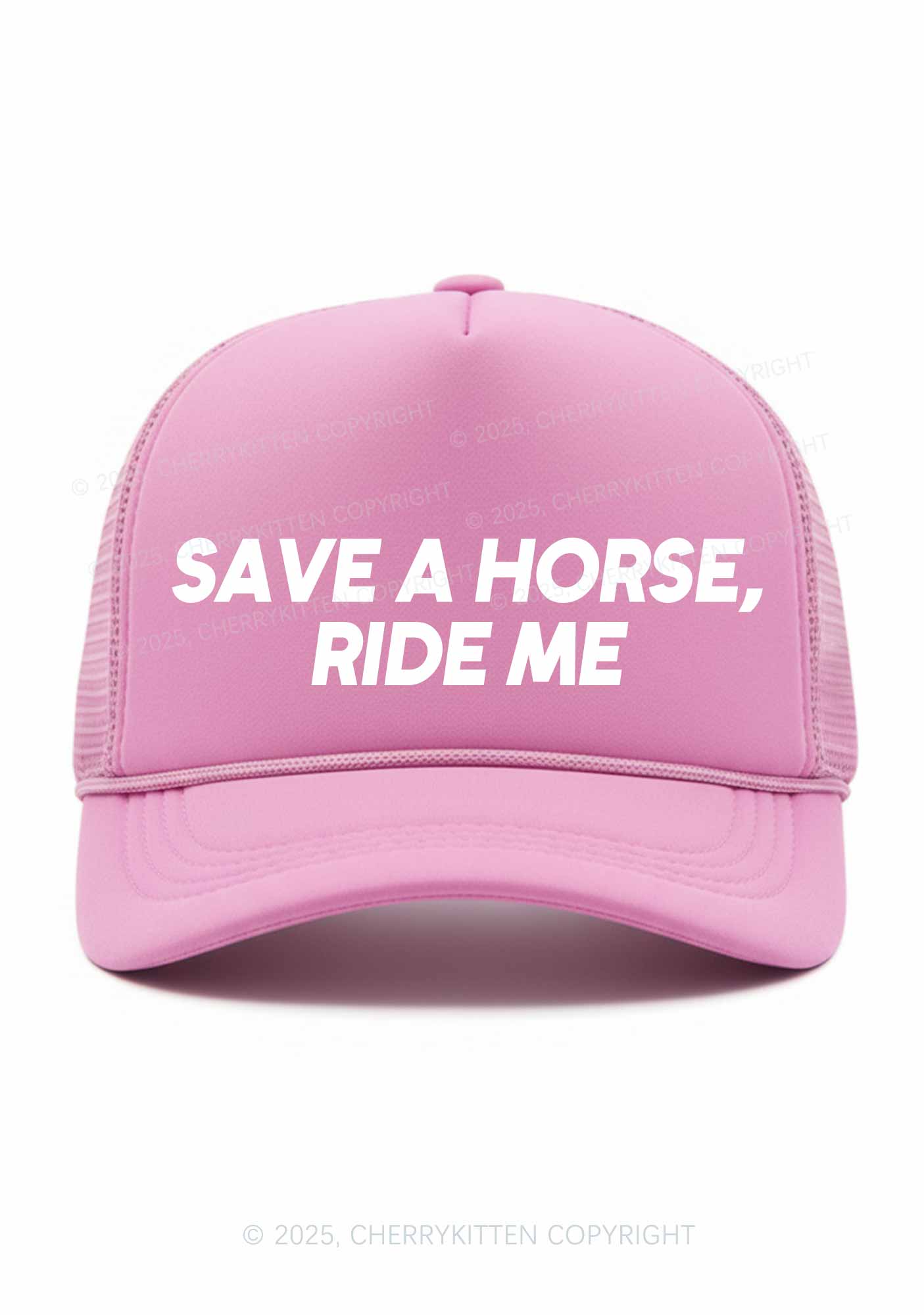 Save Horse Ride Me Y2K Trucker Hat Cherrykitten - Image 4