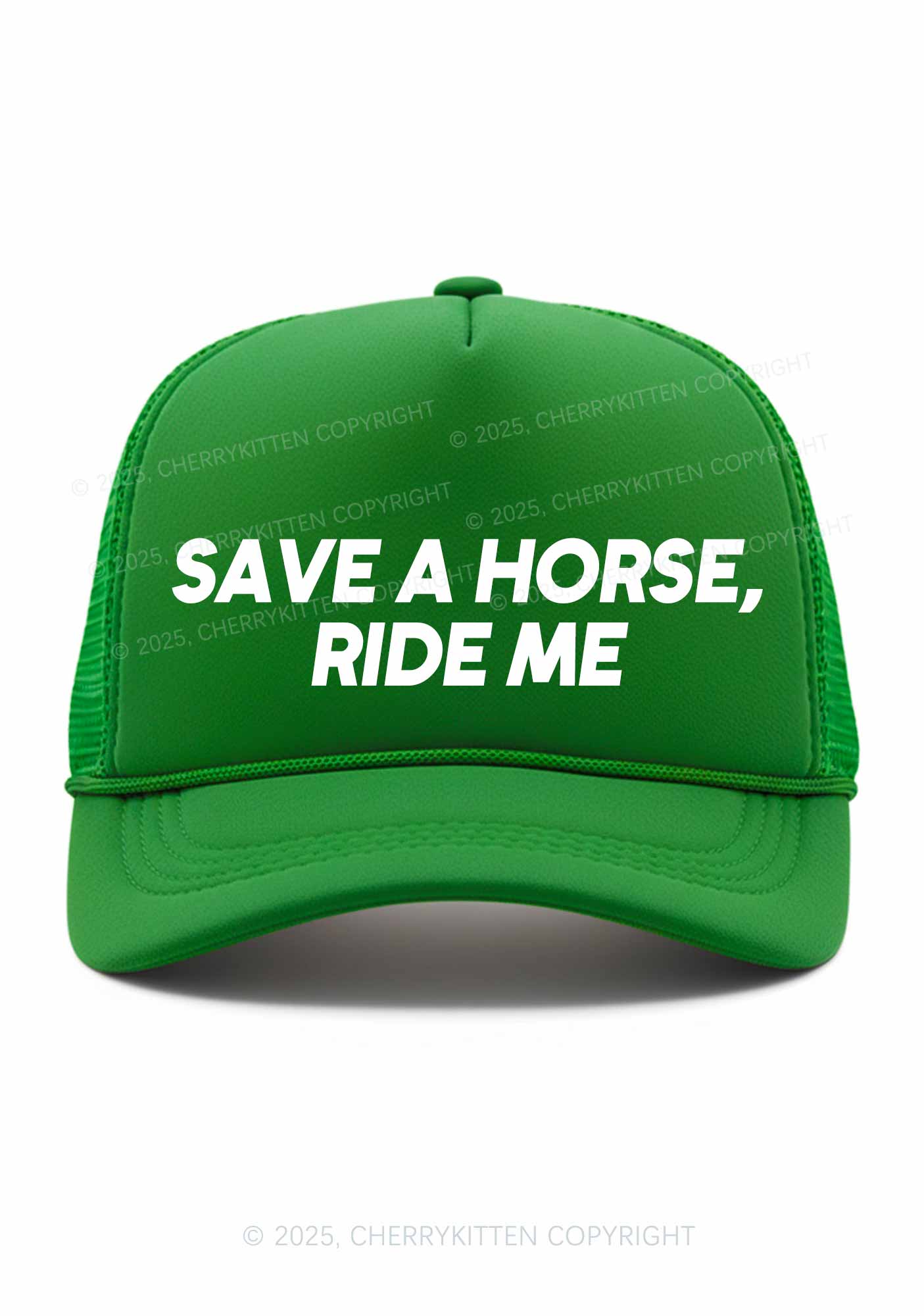 Save Horse Ride Me Y2K Trucker Hat Cherrykitten - Image 6