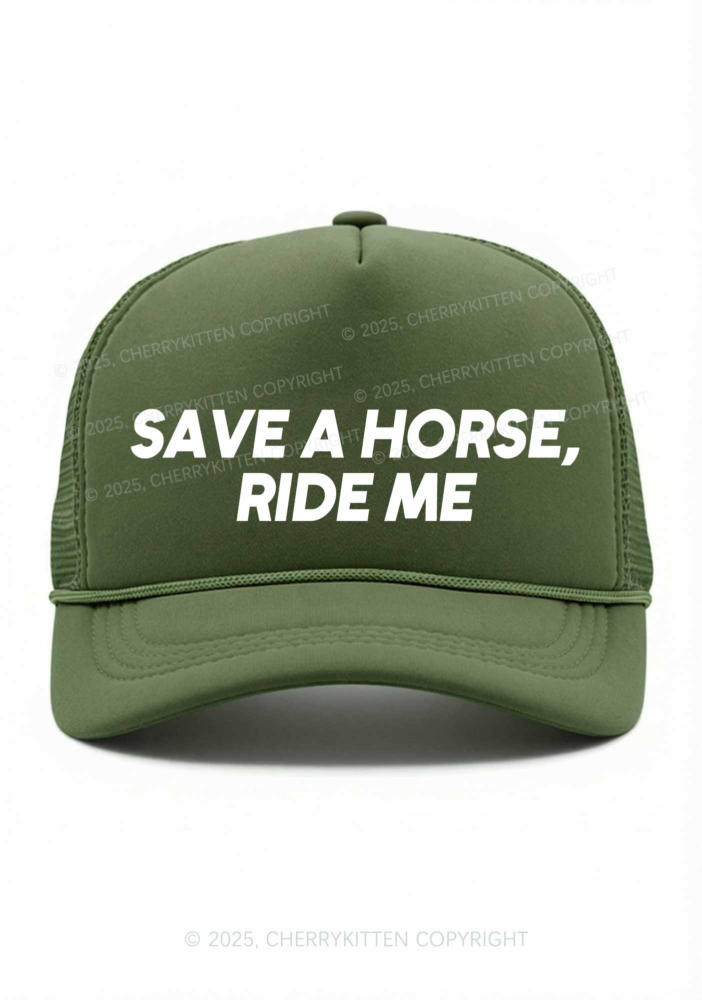 Save Horse Ride Me Y2K Trucker Hat Cherrykitten - Image 7