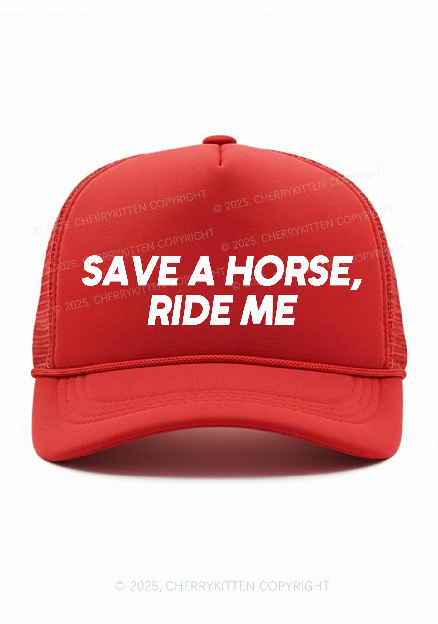 Save Horse Ride Me Y2K Trucker Hat Cherrykitten - Image 8