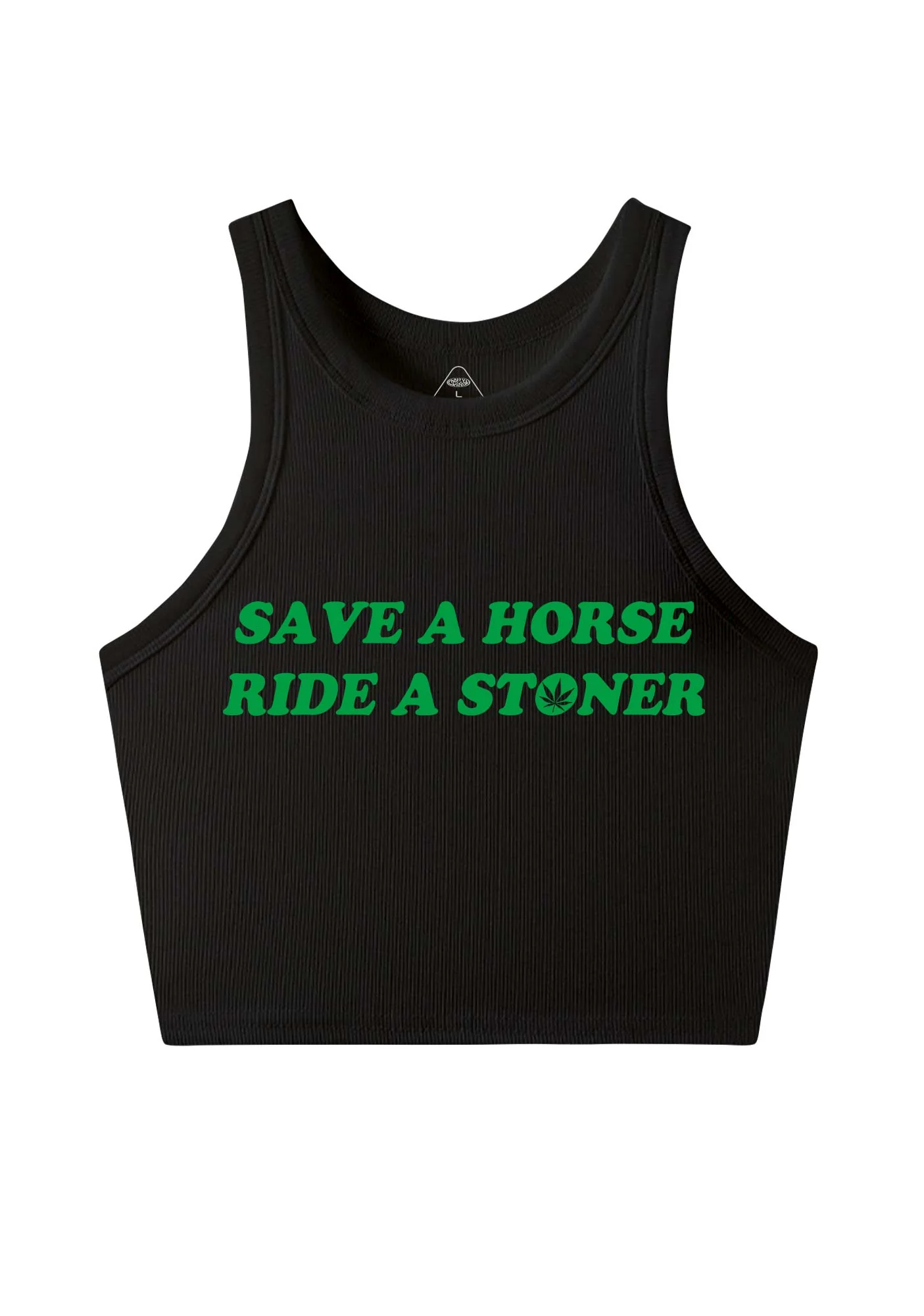 Save Horse Ride Stoner Y2K Crop Tank Top Cherrykitten - Image 3