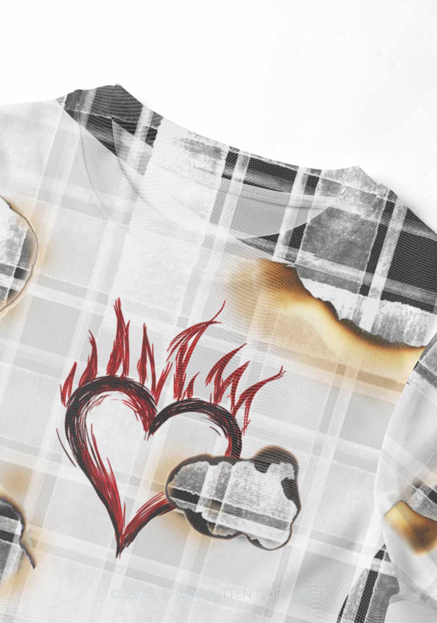 Scorched Love Heart Y2K Mesh Crop Top Cherrykitten - Image 3