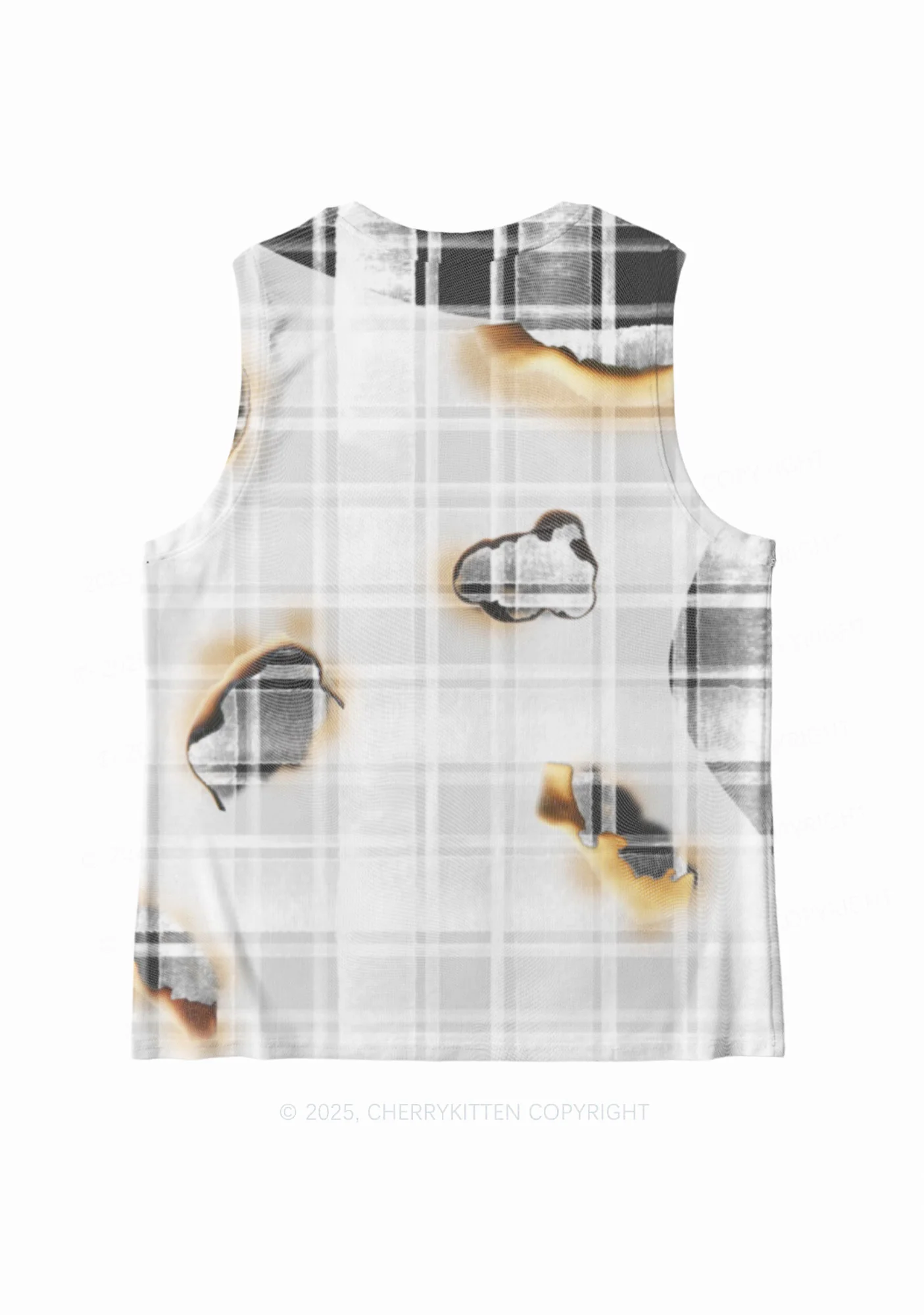 Scorched Love Heart Y2K Mesh Muscle Tank Cherrykitten - Image 4