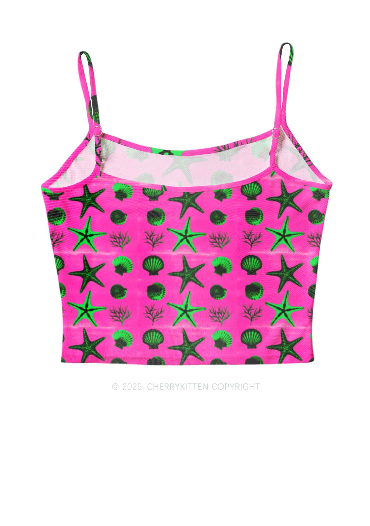 Sea Animals Y2K Mesh Cami Tank Cherrykitten - Image 2