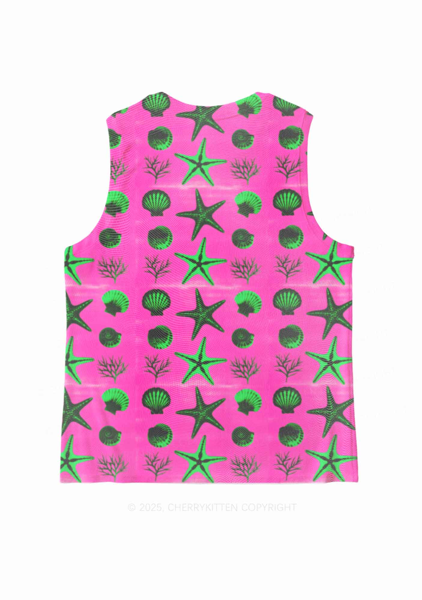 Sea Animals Y2K Mesh Muscle Tank Cherrykitten - Image 2