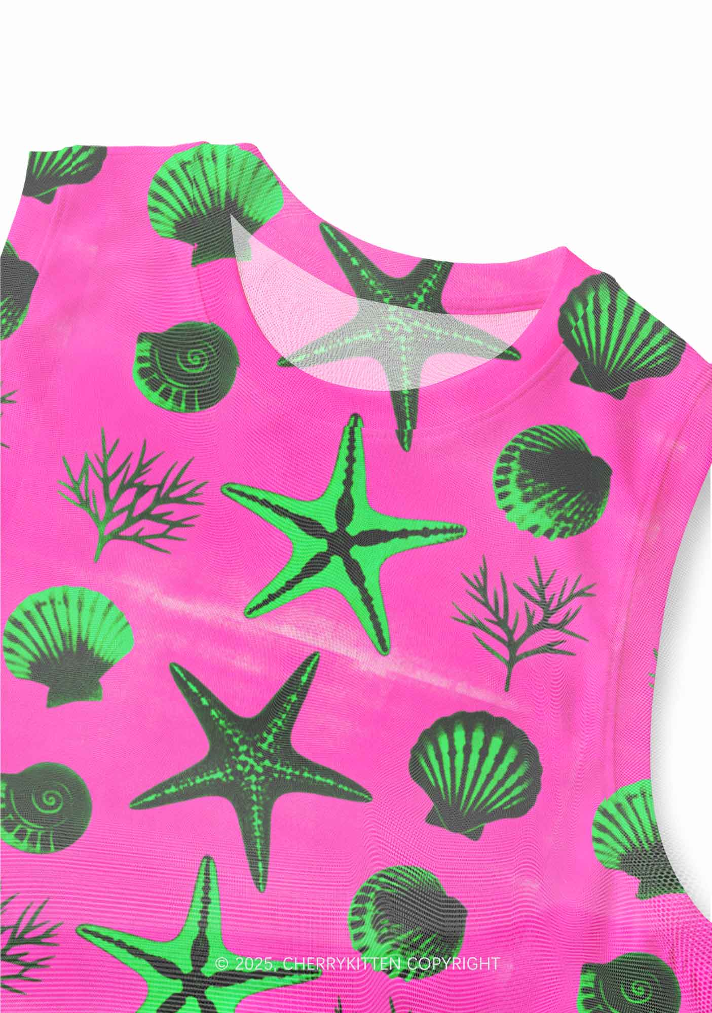 Sea Animals Y2K Mesh Muscle Tank Cherrykitten - Image 3