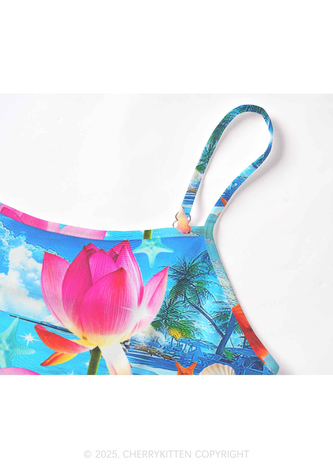 Seaside Lotus Y2K Mesh Cami Tank Cherrykitten - Image 5
