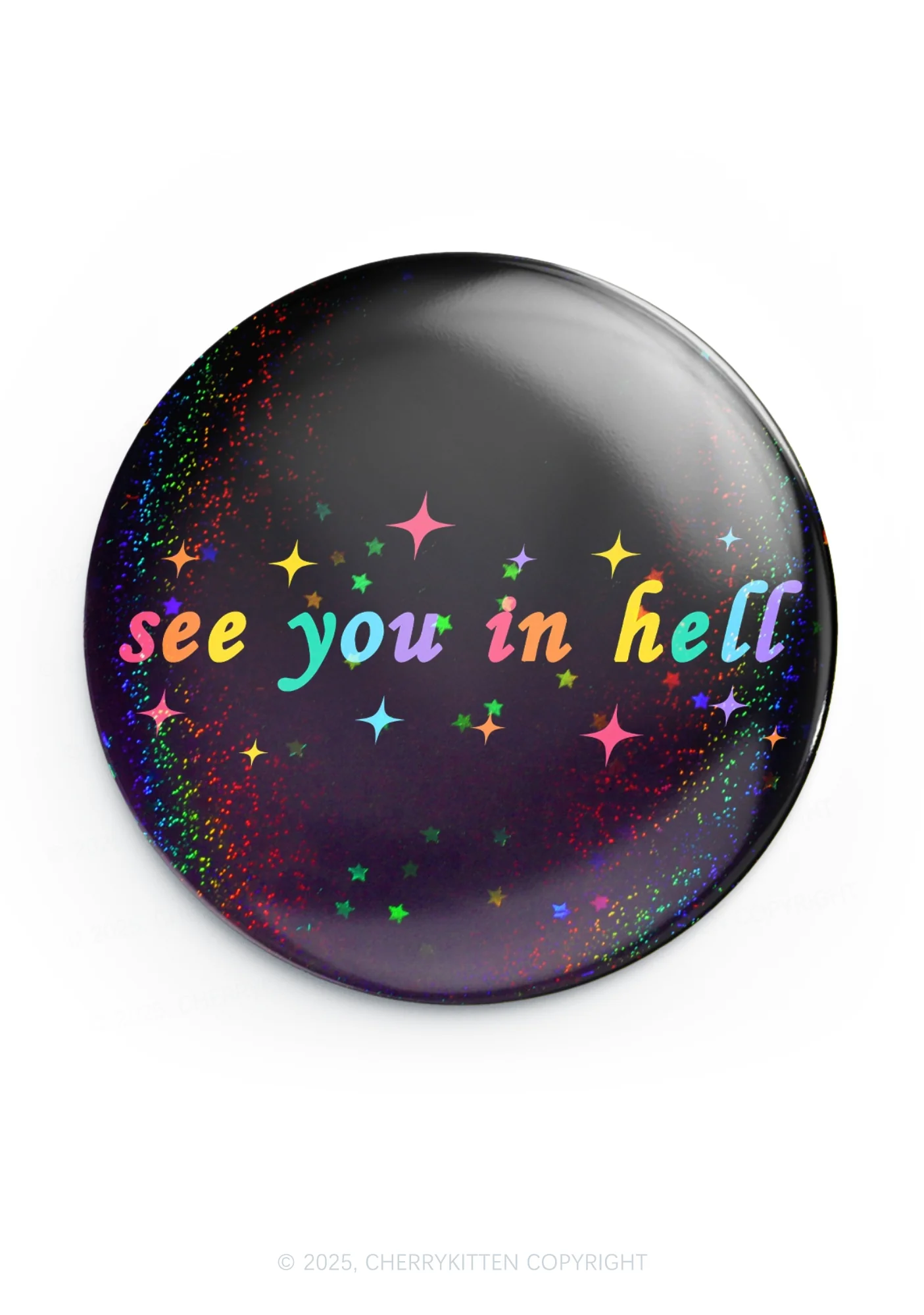 See You In Hell 1Pc Y2K Pin Badge Cherrykitten - Image 2