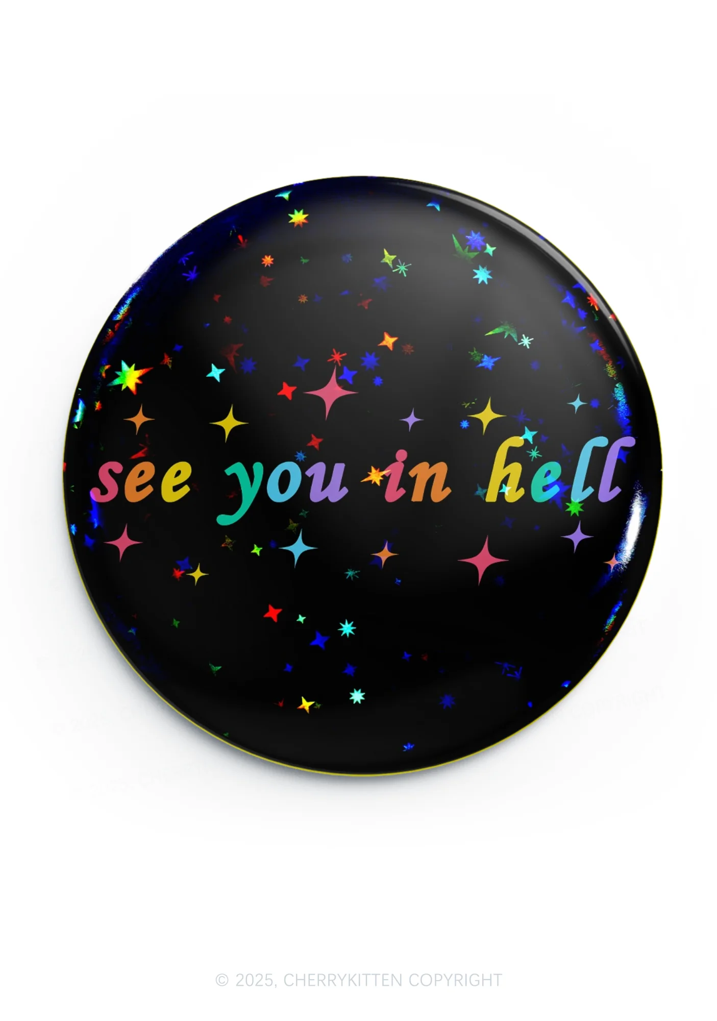 See You In Hell 1Pc Y2K Pin Badge Cherrykitten - Image 3