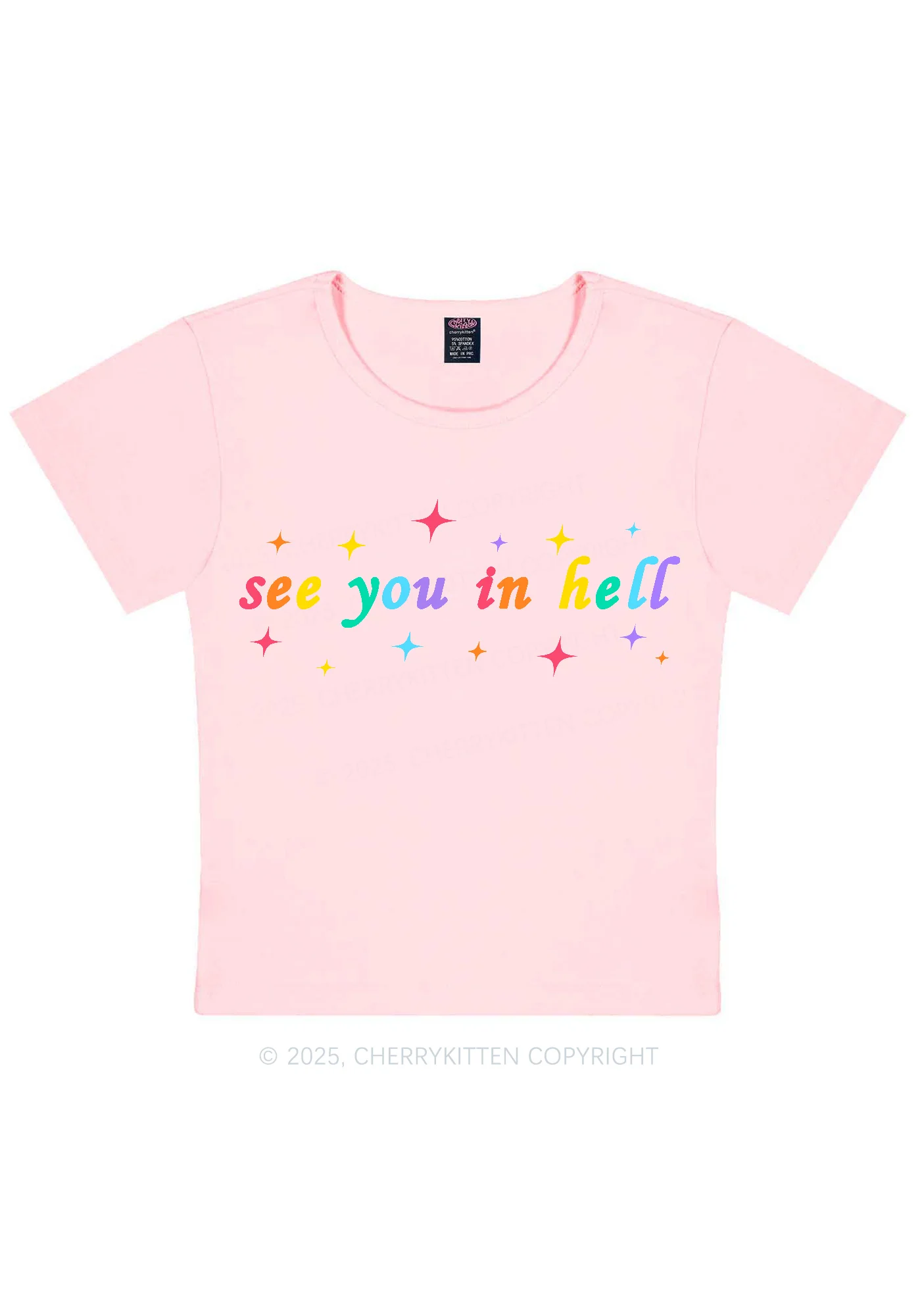 See You In Hell Pride Y2K Baby Tee Cherrykitten - Image 11