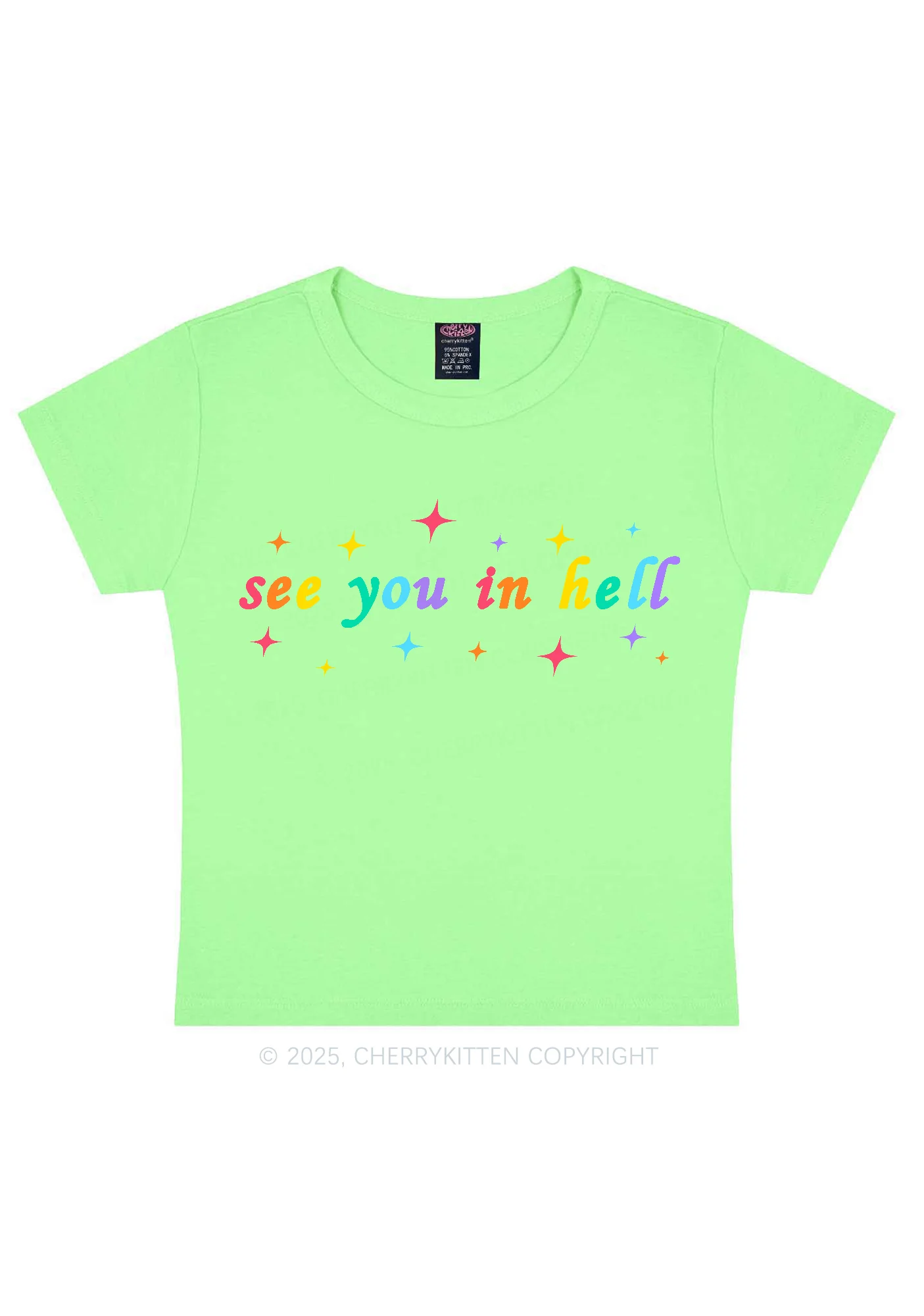 See You In Hell Pride Y2K Baby Tee Cherrykitten - Image 12
