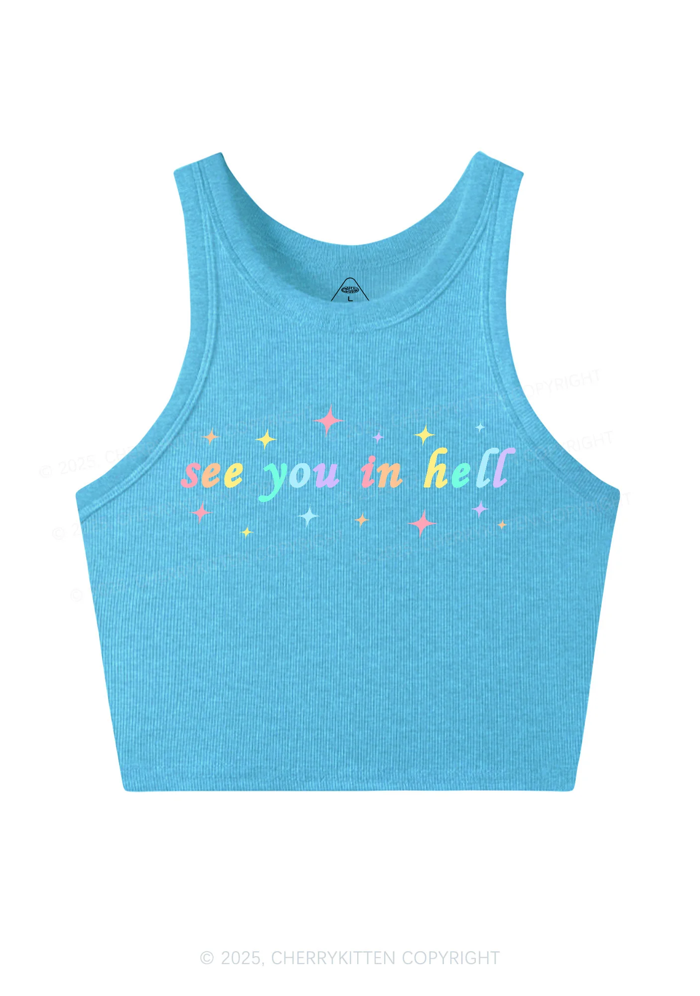 See You In Hell Pride Y2K Crop Tank Top Cherrykitten - Image 5