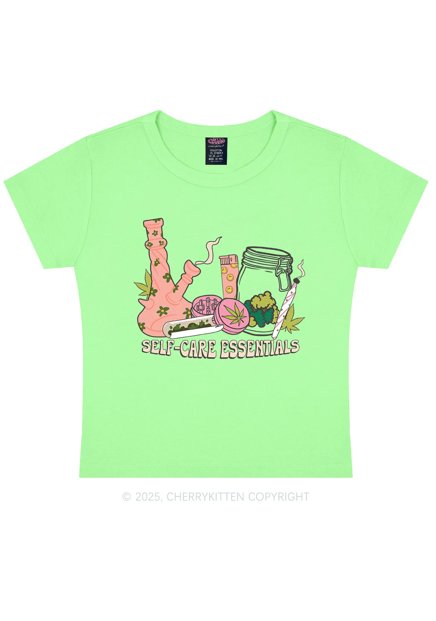 Self-Care Essentials Y2K Baby Tee - Image 12