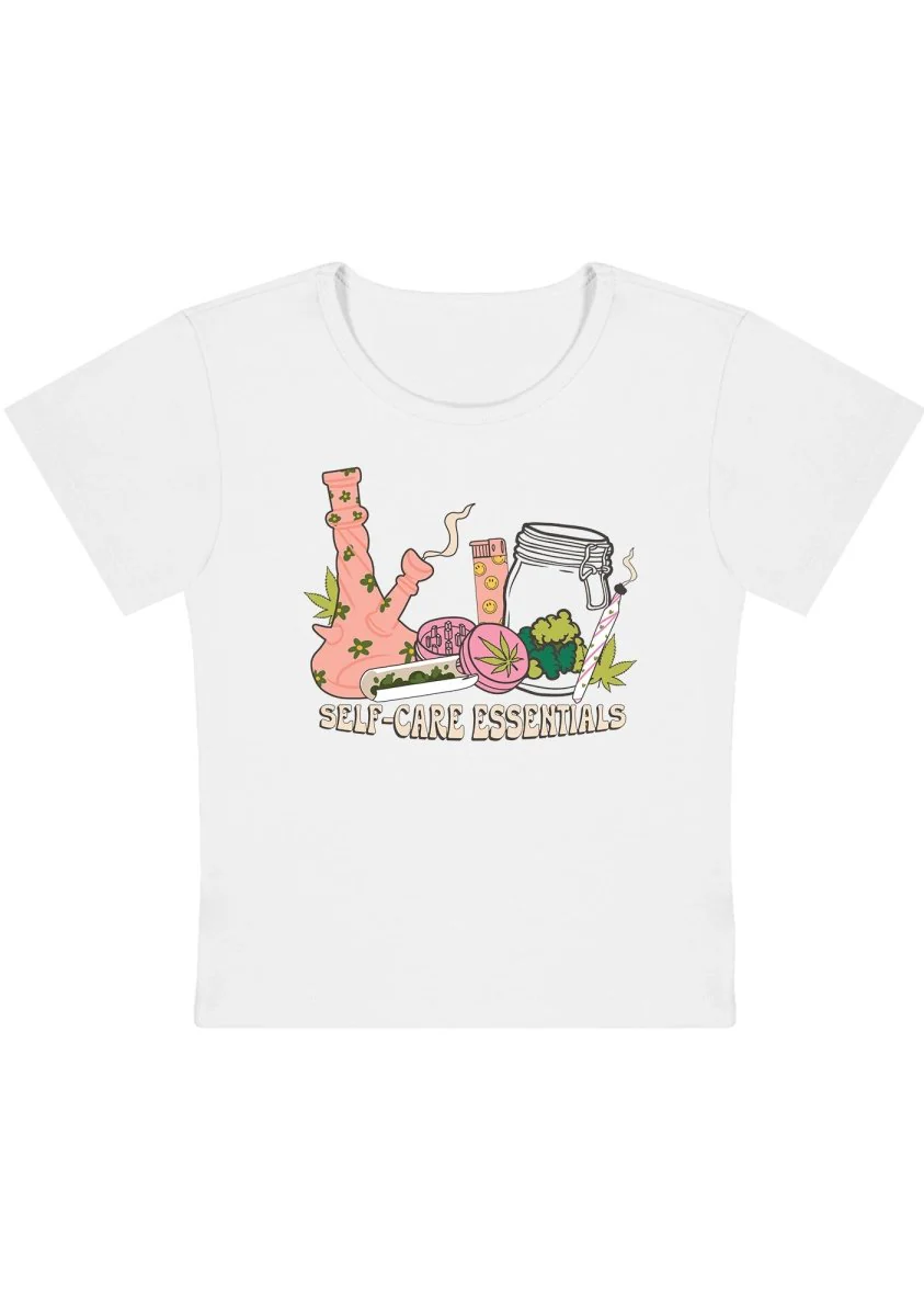 Self-Care Essentials Y2K Baby Tee - Image 6