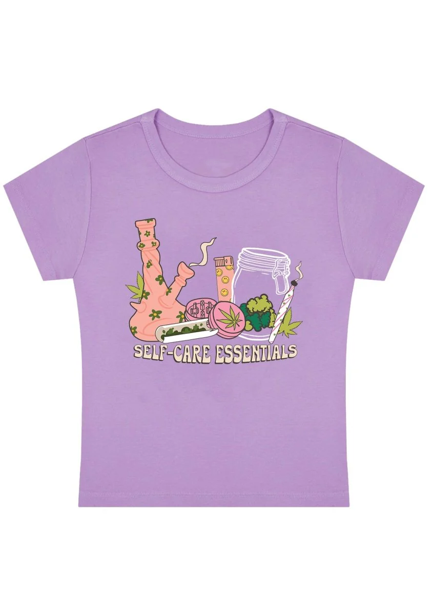 Self-Care Essentials Y2K Baby Tee - Image 7
