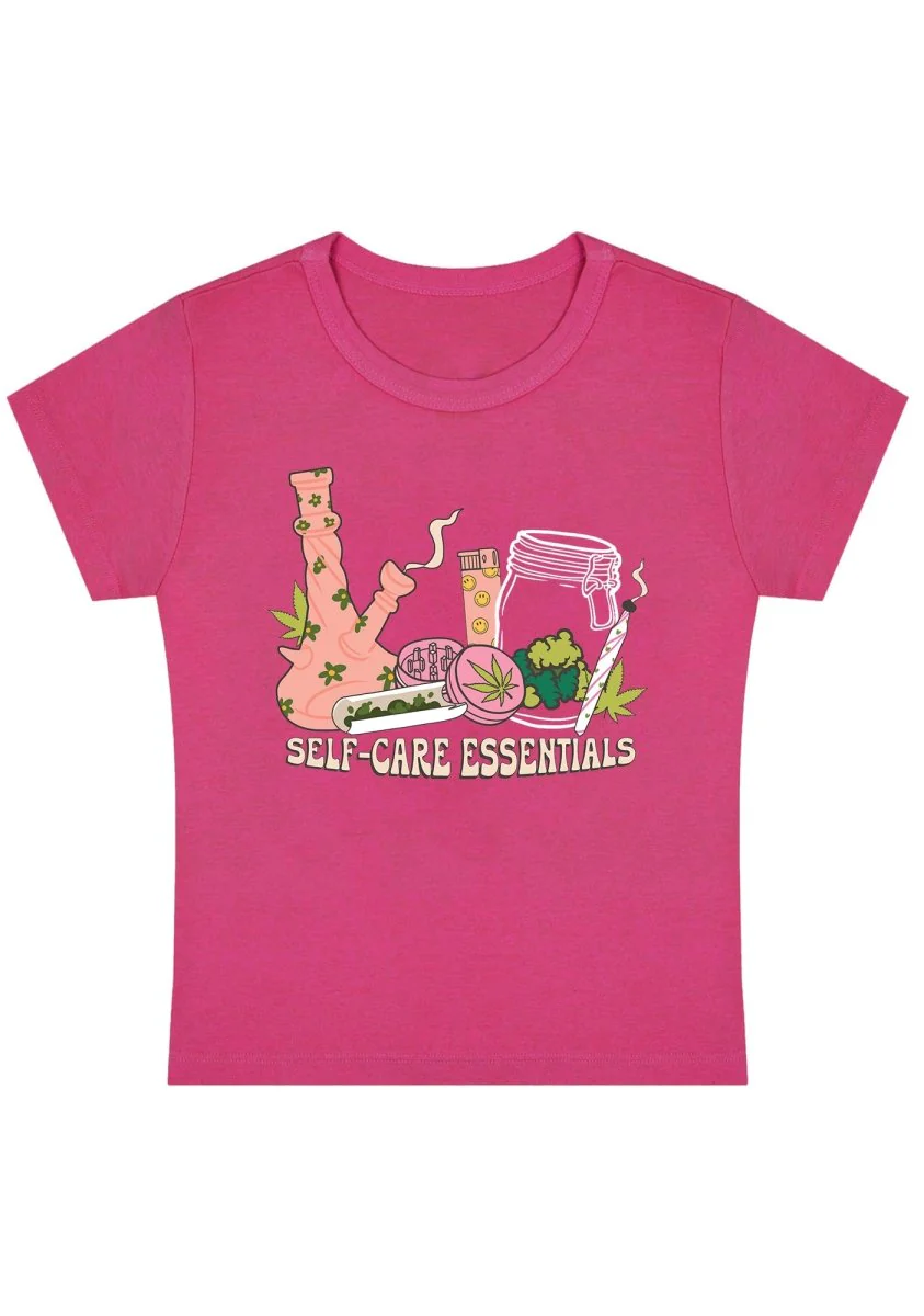 Self-Care Essentials Y2K Baby Tee - Image 8