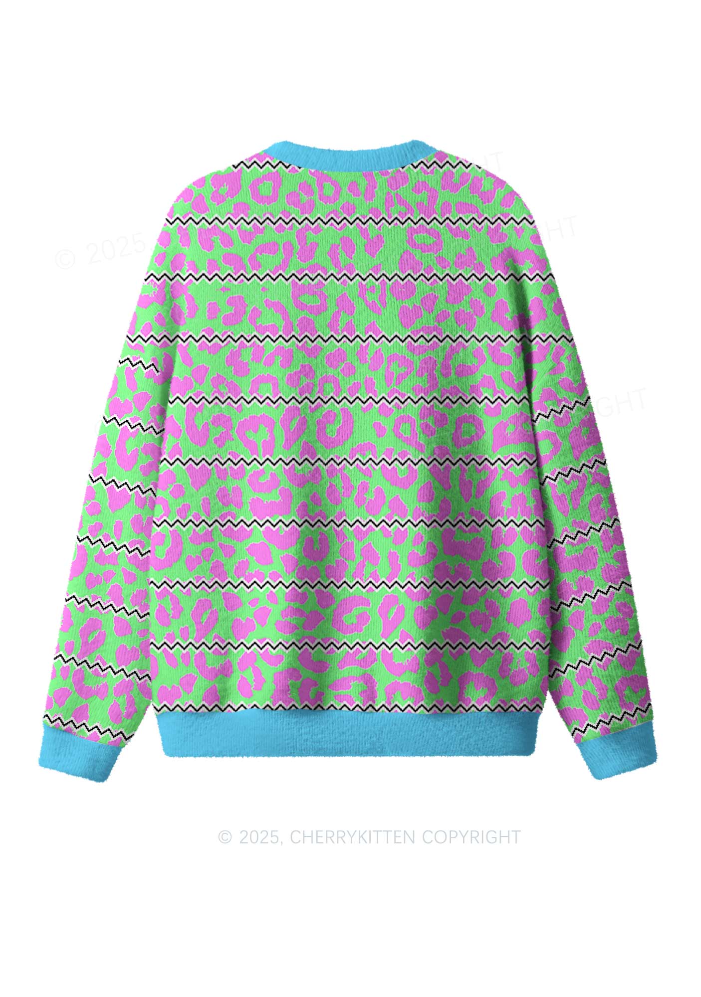 Serious Goose Y2K Christmas Knit Sweatshirt Cherrykitten - Image 2