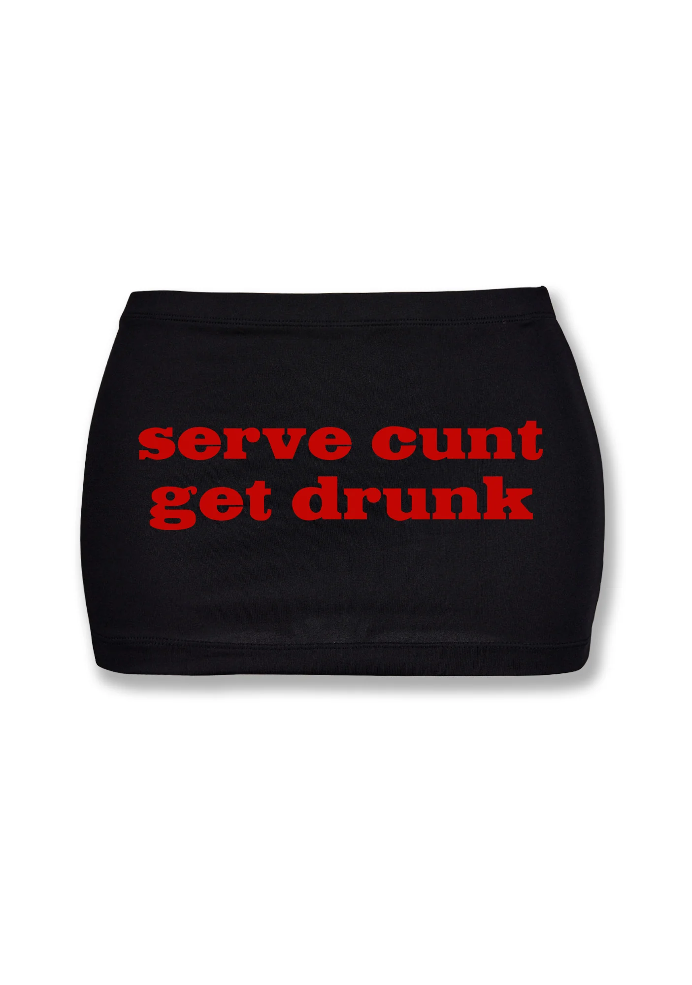 Serve Cxxt Get Drunk Y2K Mini Hip Skirt Cherrykitten - Image 2