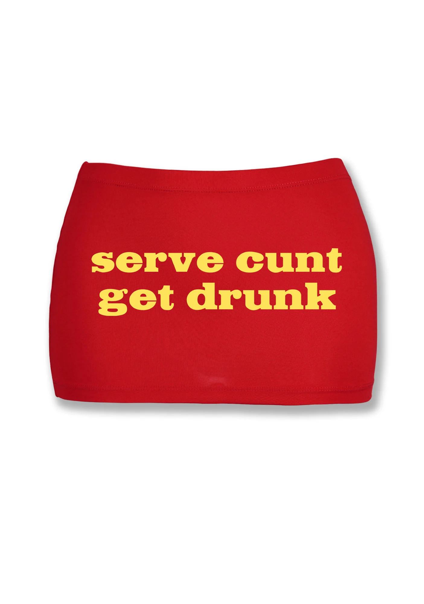 Serve Cxxt Get Drunk Y2K Mini Hip Skirt Cherrykitten - Image 4