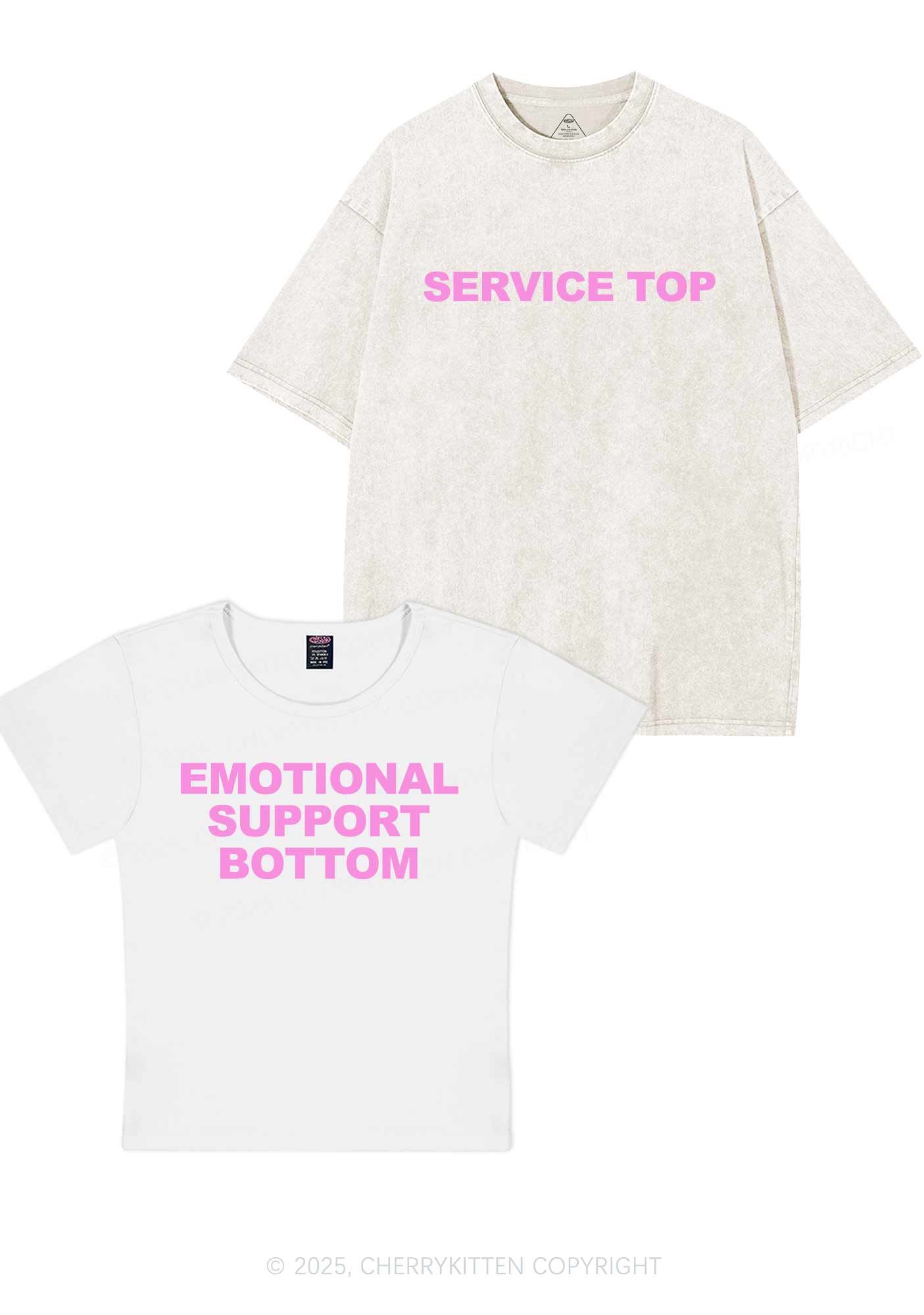 Service Top Y2K Valentine's Day Couple Shirt Cherrykitten - Image 5