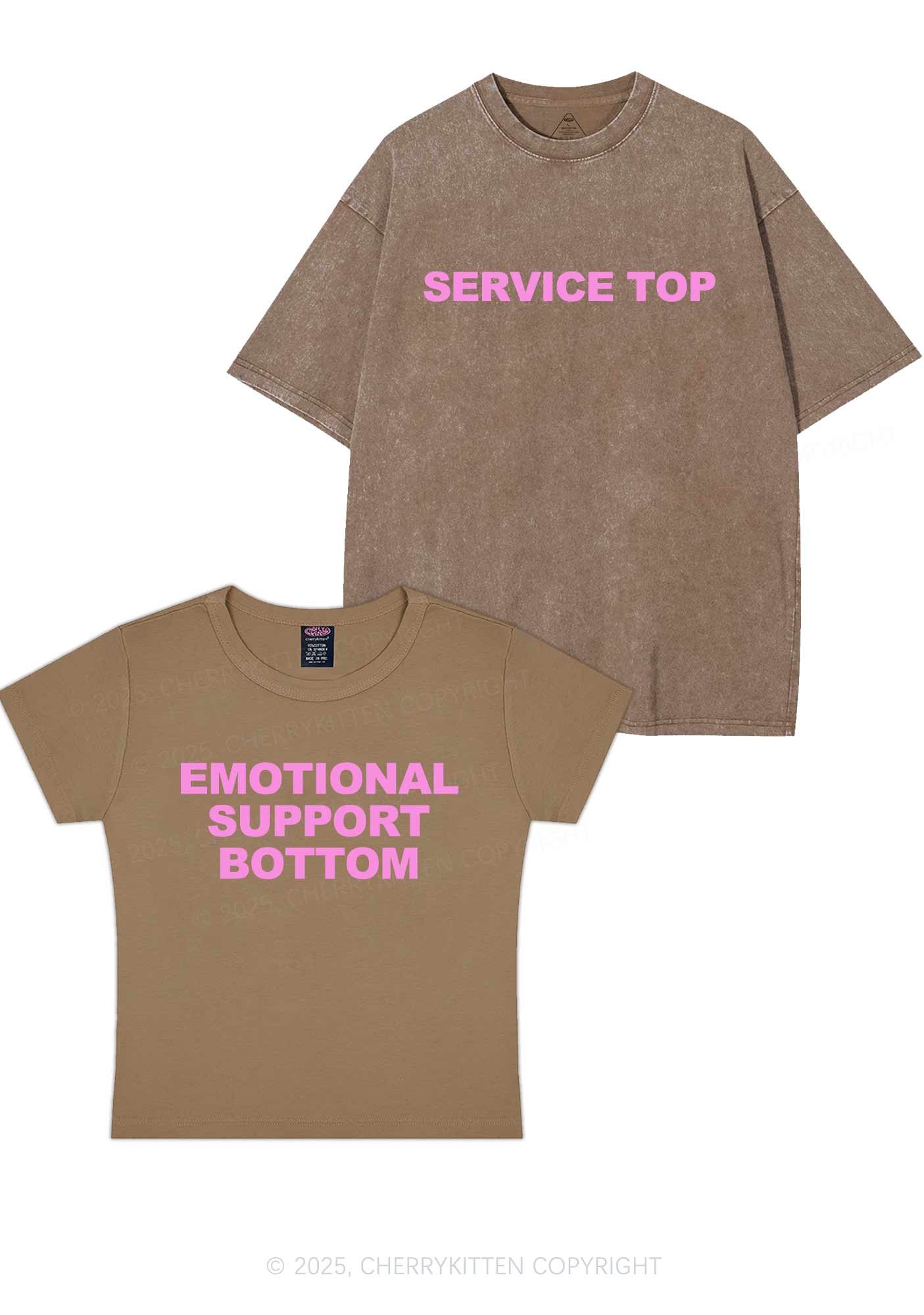Service Top Y2K Valentine's Day Couple Shirt Cherrykitten - Image 6