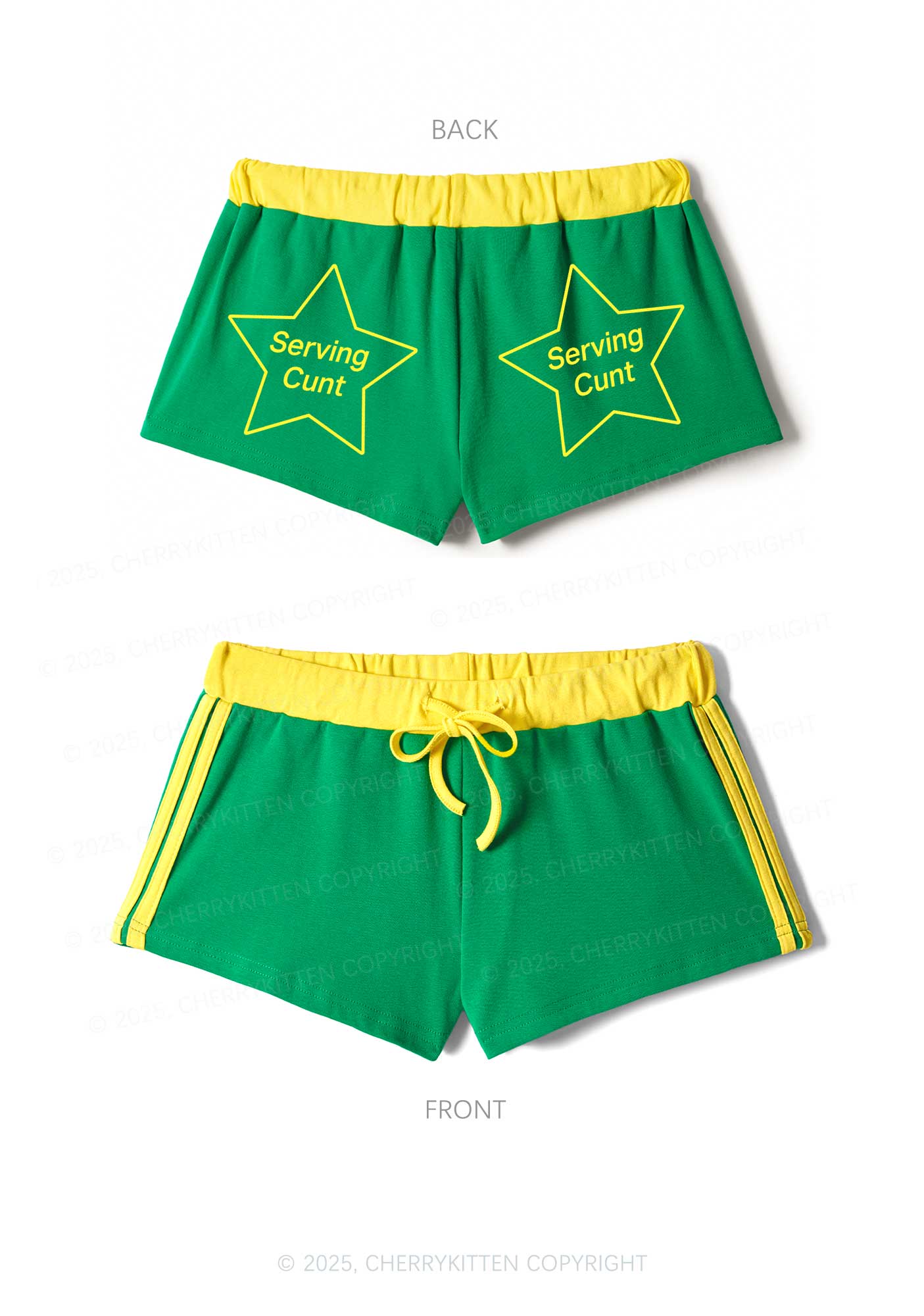 Serving Count Y2K Drawstring Mini Shorts Cherrykitten - Image 5