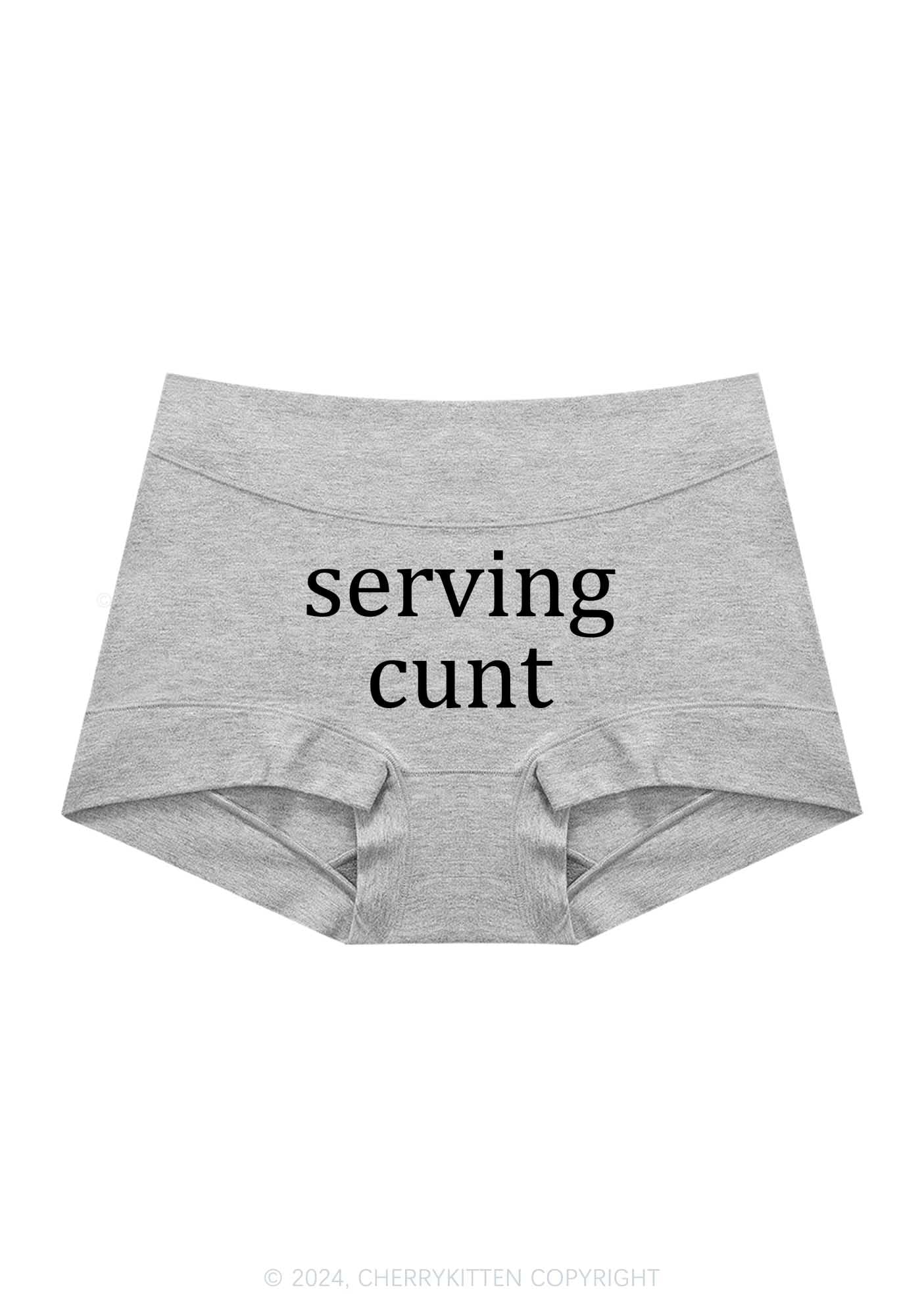Serving Count Y2K Mid Rise Waist Boyshort Cherrykitten - Image 6