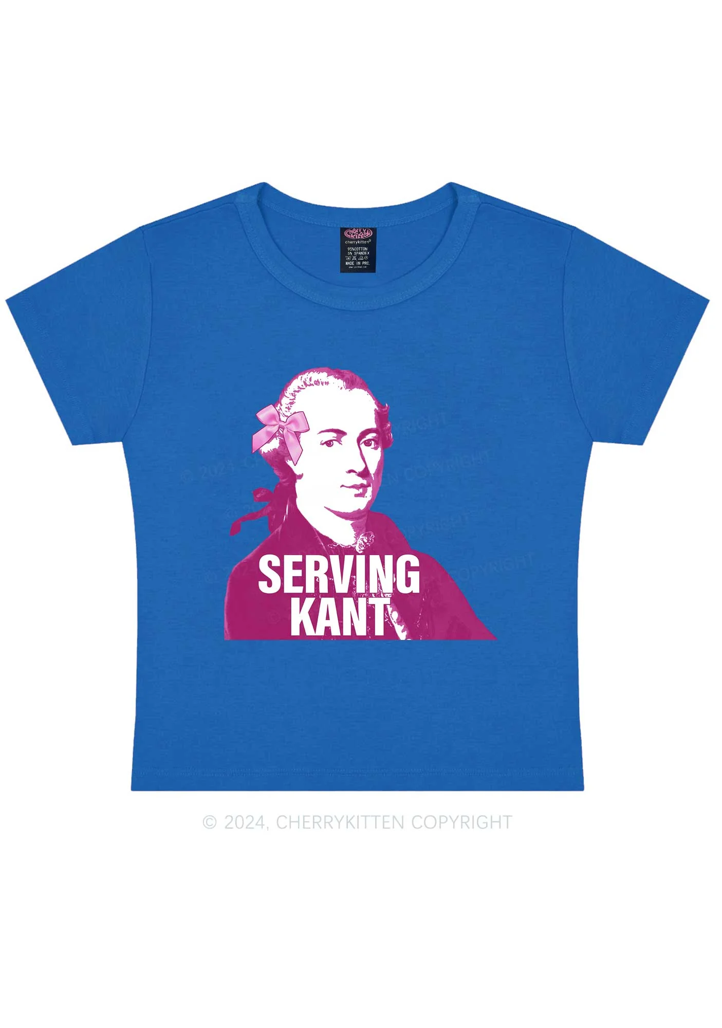 Serving Kant Y2K Baby Tee Cherrykitten - Image 10