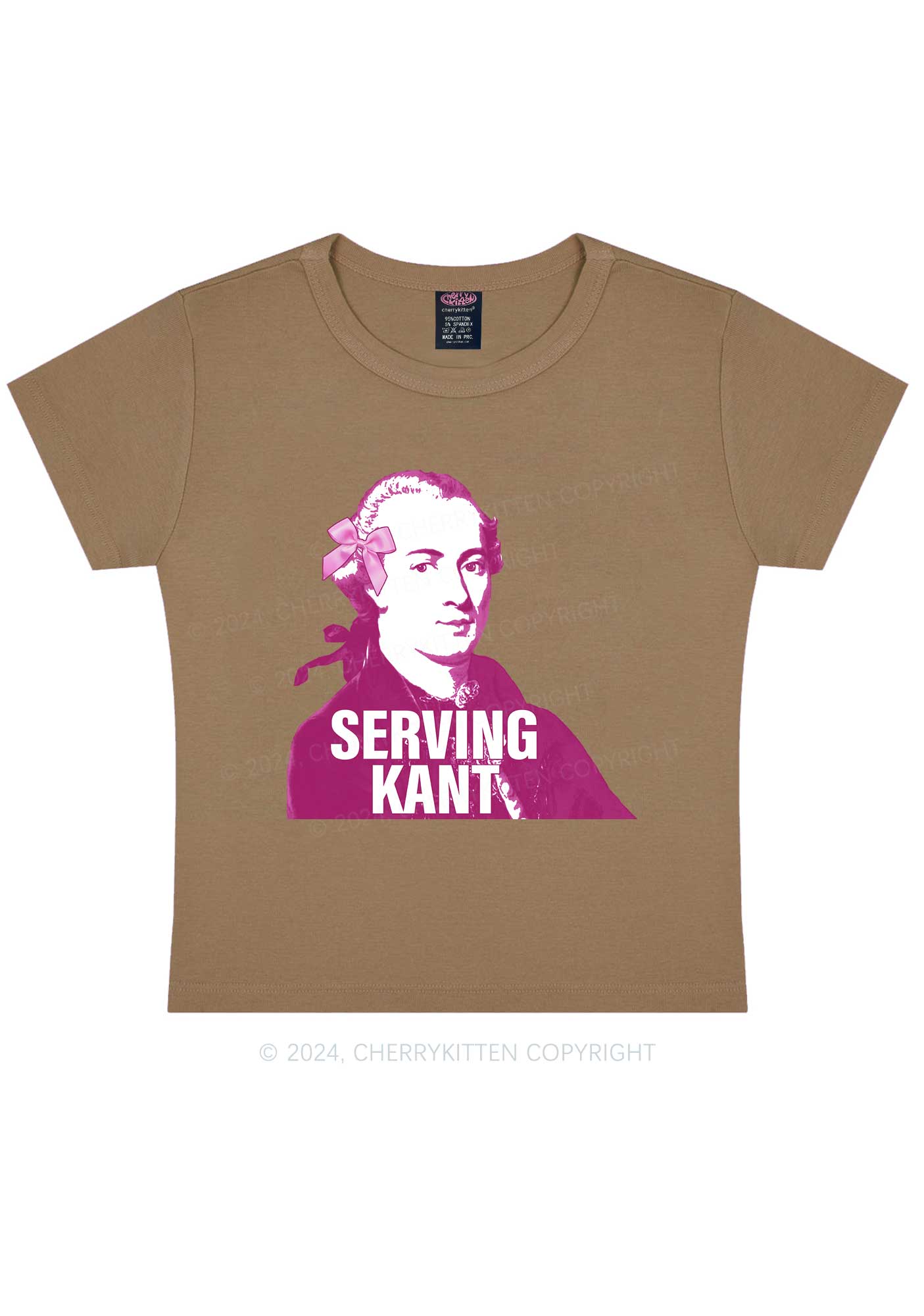 Serving Kant Y2K Baby Tee Cherrykitten - Image 9