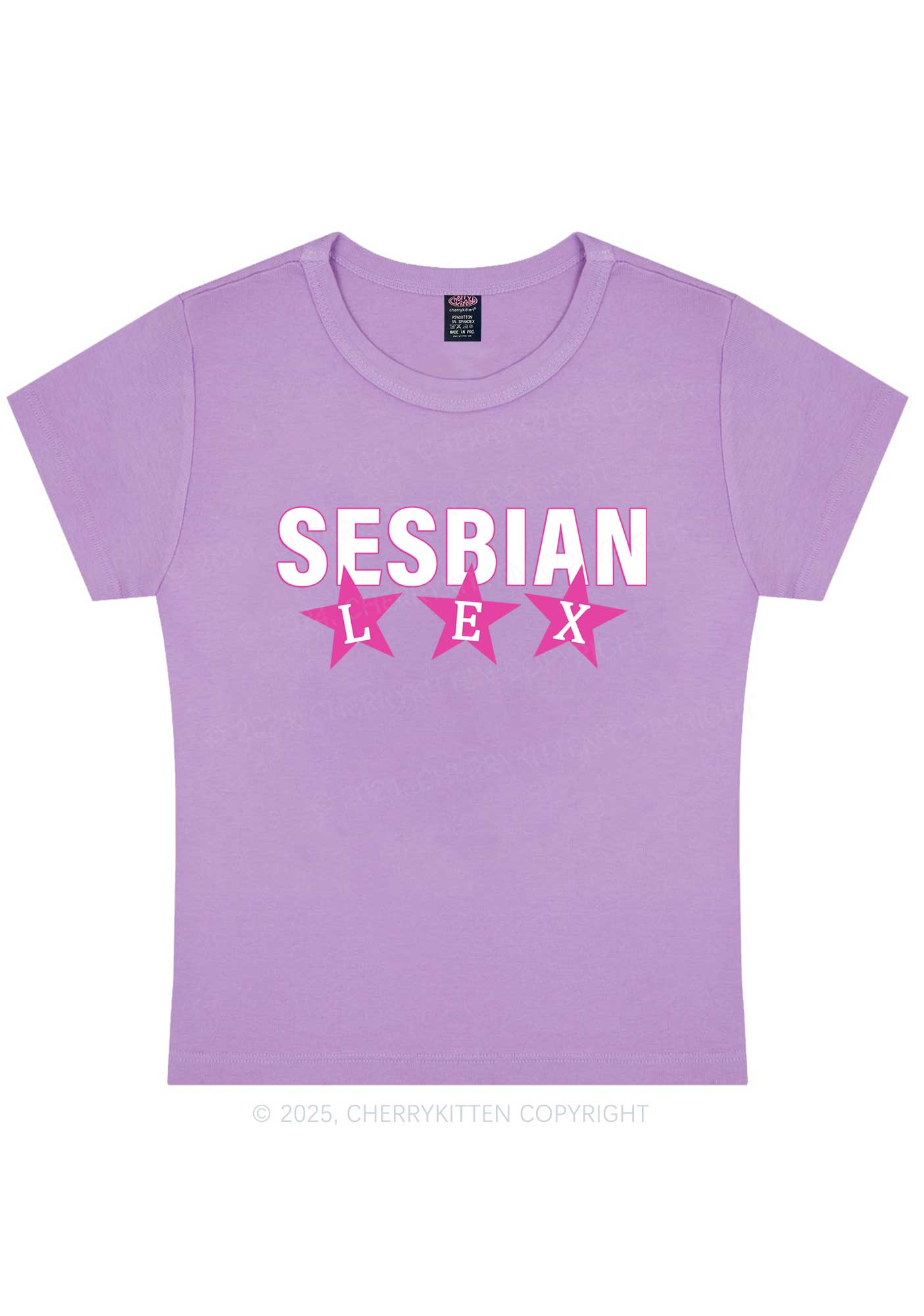 Sesbian Lex Y2K Baby Tee Cherrykitten - Image 4