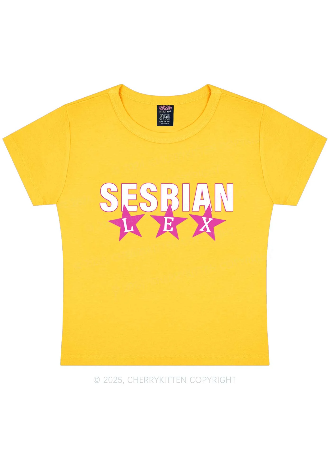 Sesbian Lex Y2K Baby Tee Cherrykitten - Image 8