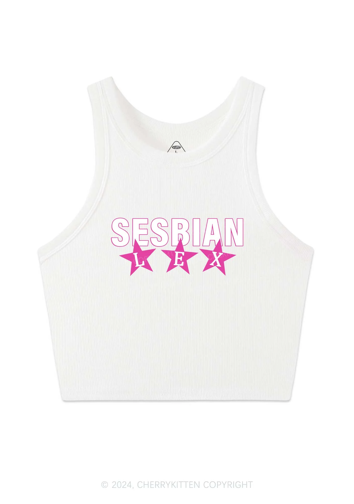 Sesbian Lex Y2K Crop Tank Top Cherrykitten - Image 3