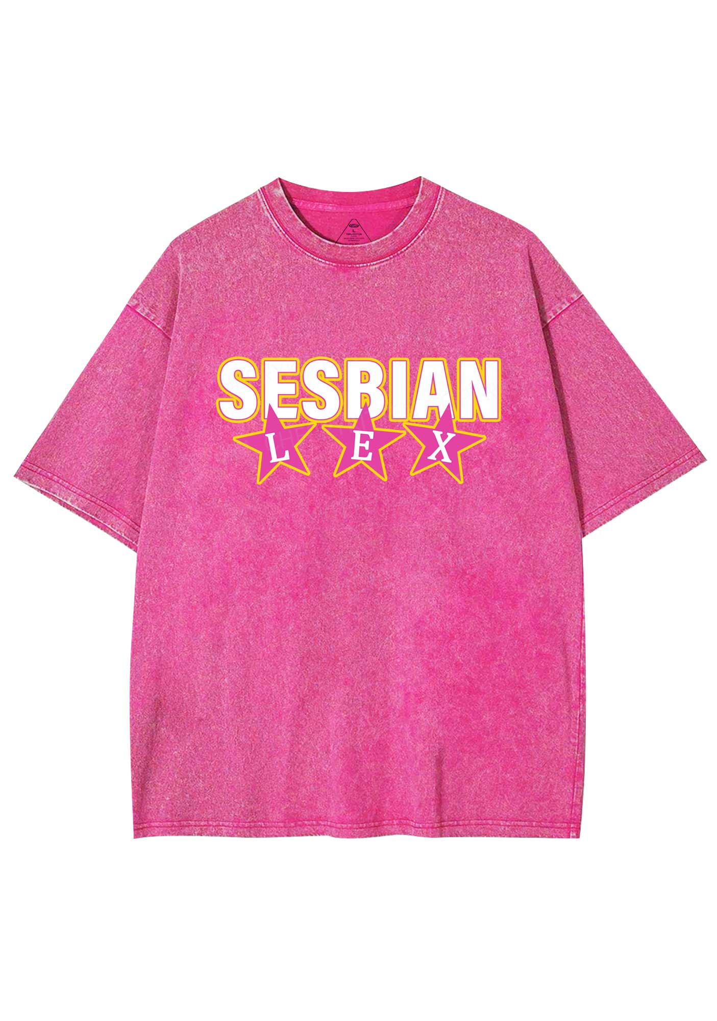 Sesbian Lex Y2K Shirts Washed Tee Cherrykitten - Image 4