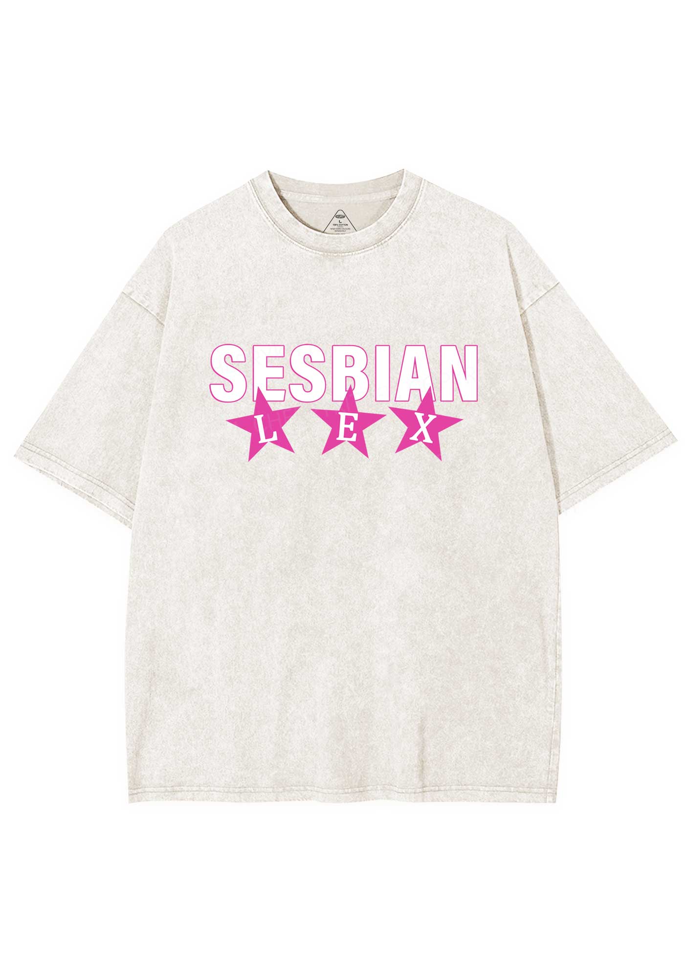 Sesbian Lex Y2K Shirts Washed Tee Cherrykitten - Image 5