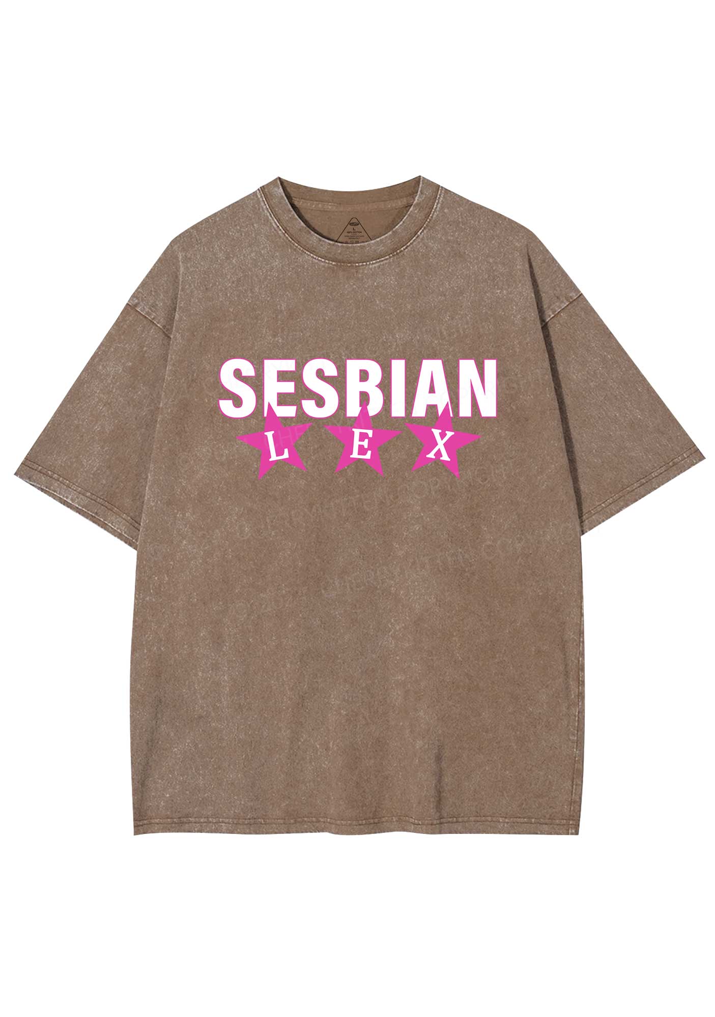 Sesbian Lex Y2K Shirts Washed Tee Cherrykitten - Image 6