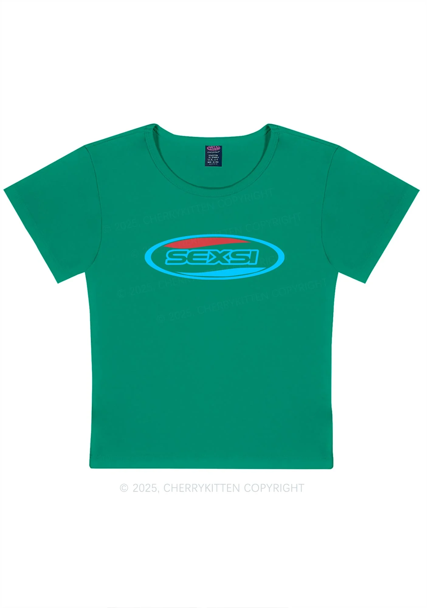 Sexsi Slogan Y2K Baby Tee Cherrykitten - Image 10