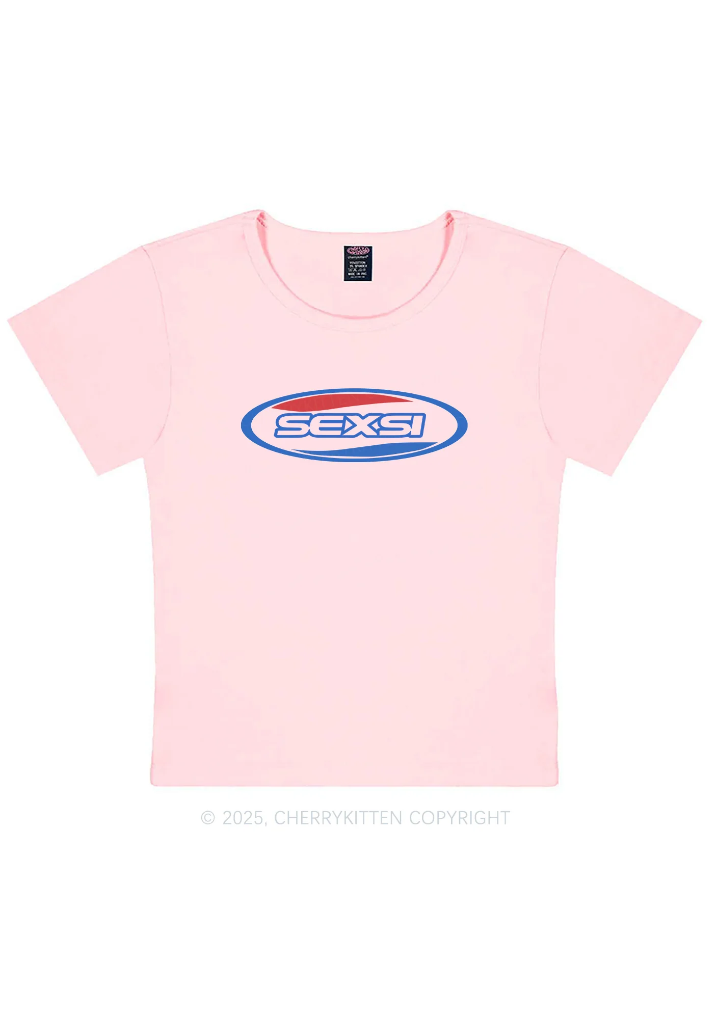 Sexsi Slogan Y2K Baby Tee Cherrykitten - Image 5