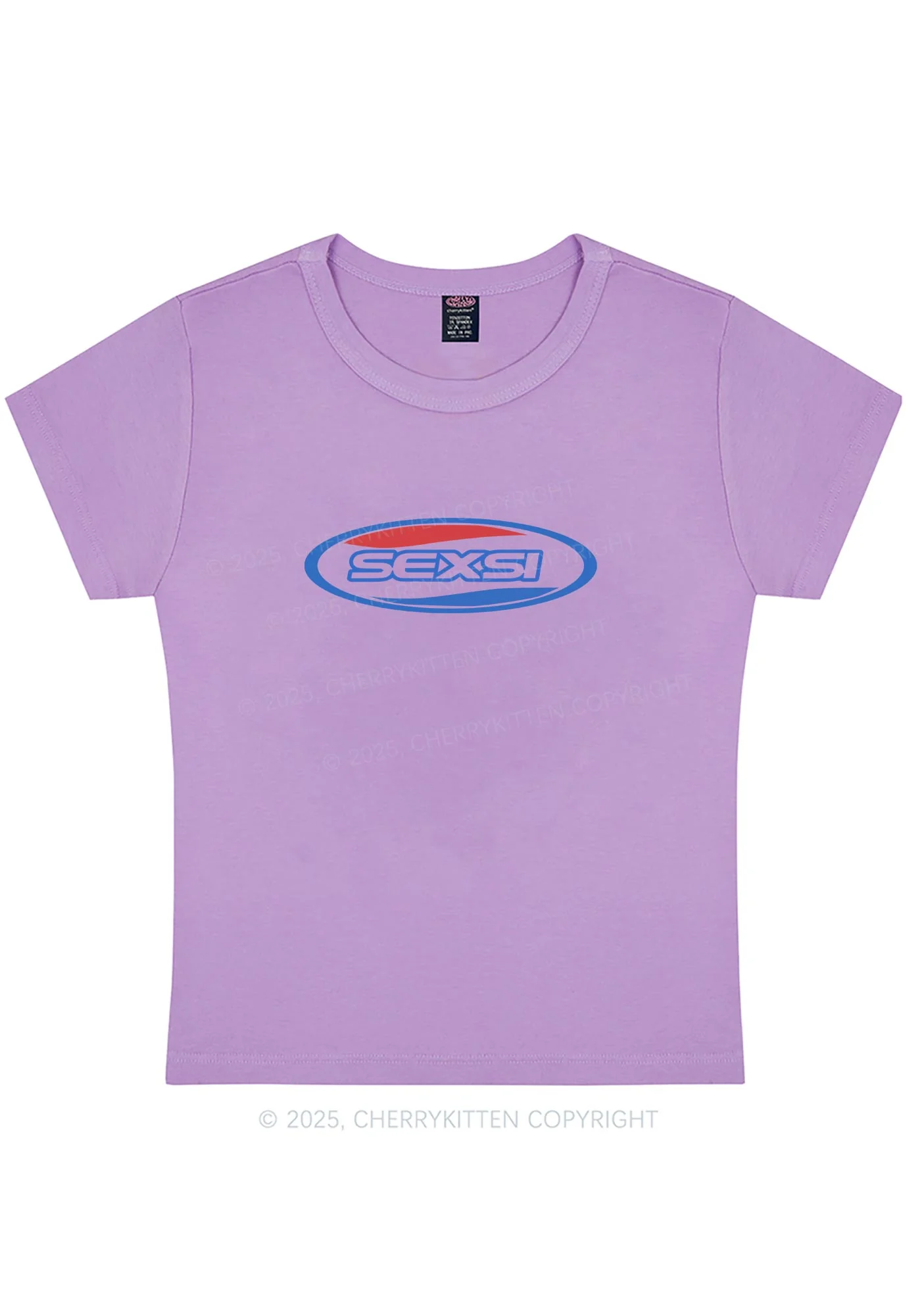 Sexsi Slogan Y2K Baby Tee Cherrykitten - Image 6