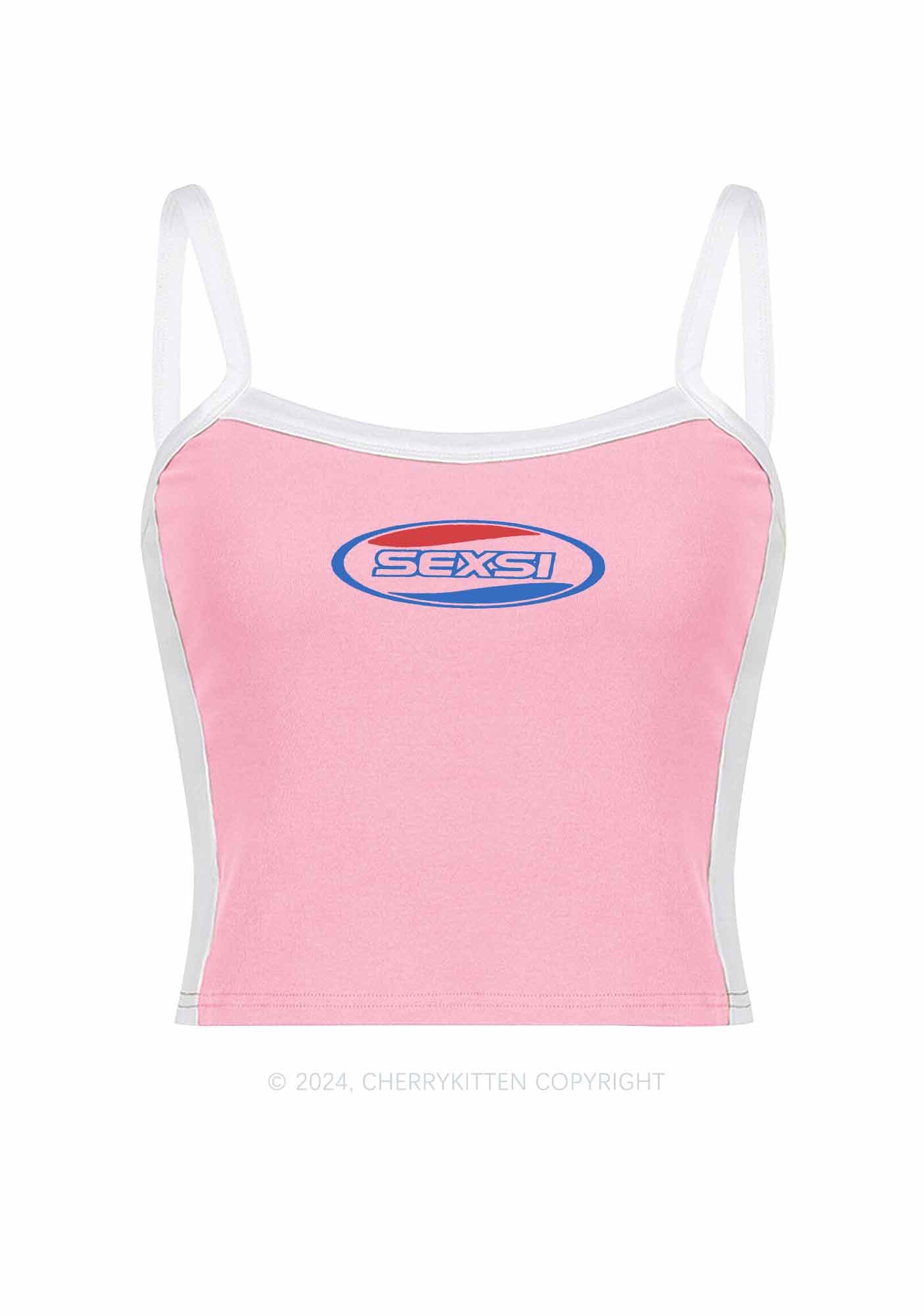 Sexsi Y2K Color Block Crop Cami Top Cherrykitten - Image 4