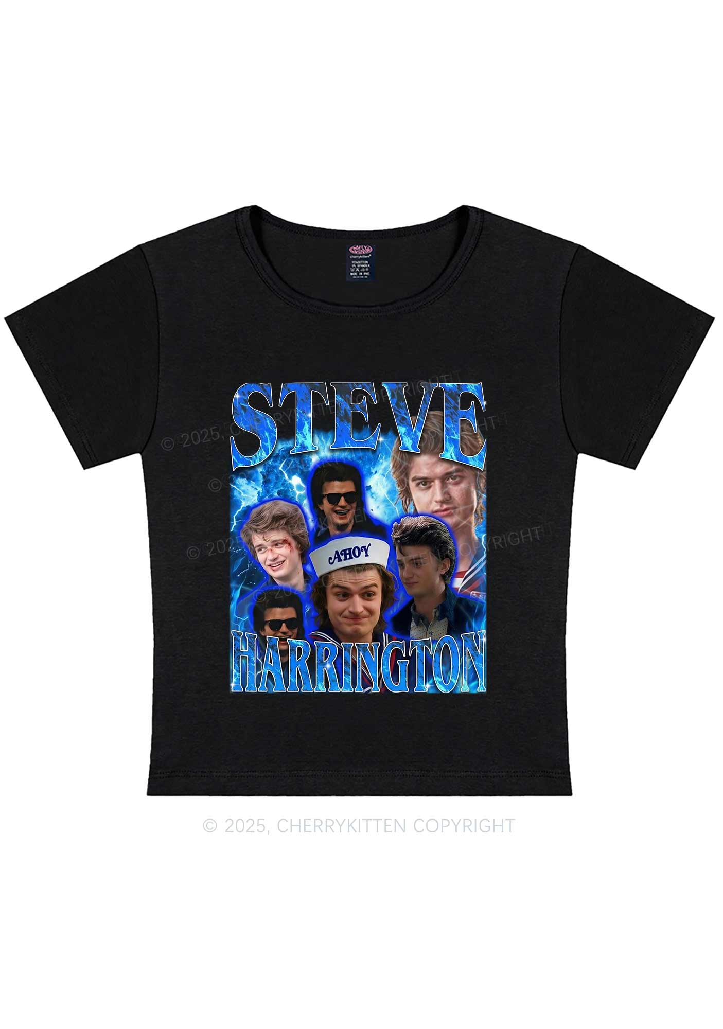 SH Blue Blaze Y2K Baby Tee Cherrykitten - Image 3