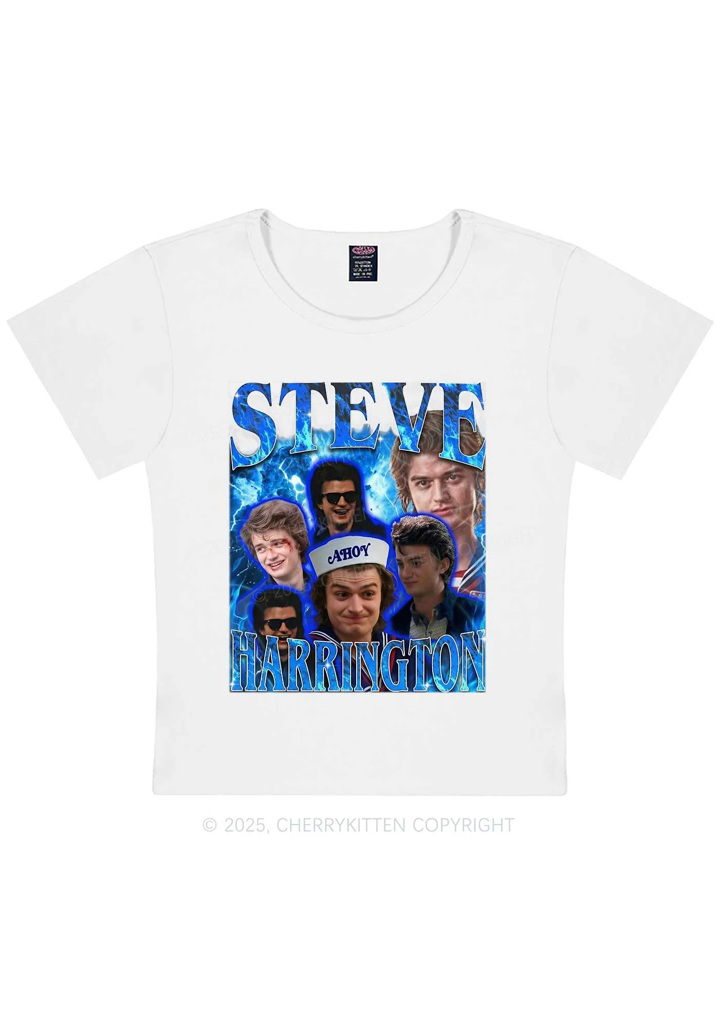 SH Blue Blaze Y2K Baby Tee Cherrykitten - Image 4