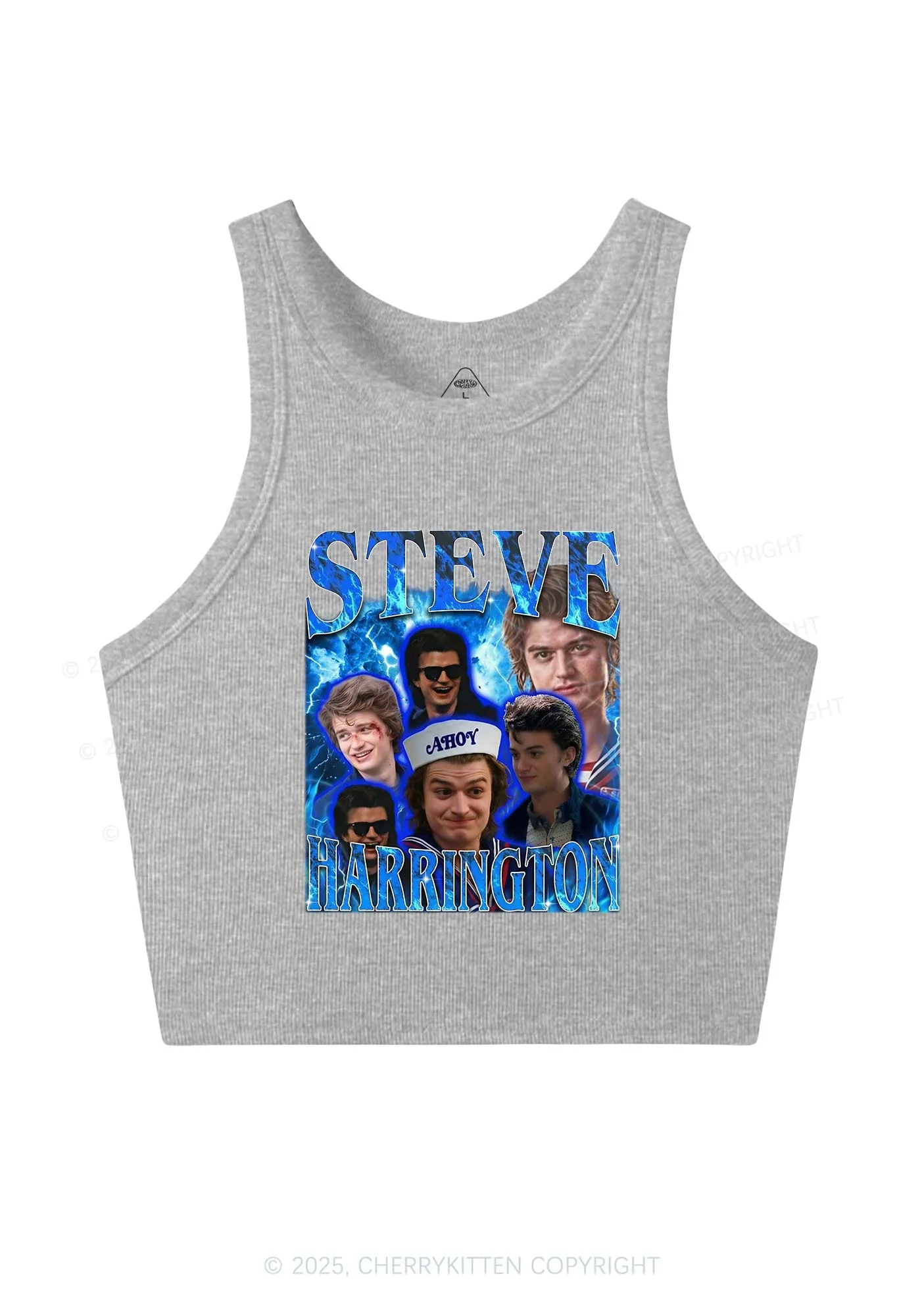 SH Blue Blaze Y2K Crop Tank Top Cherrykitten - Image 4
