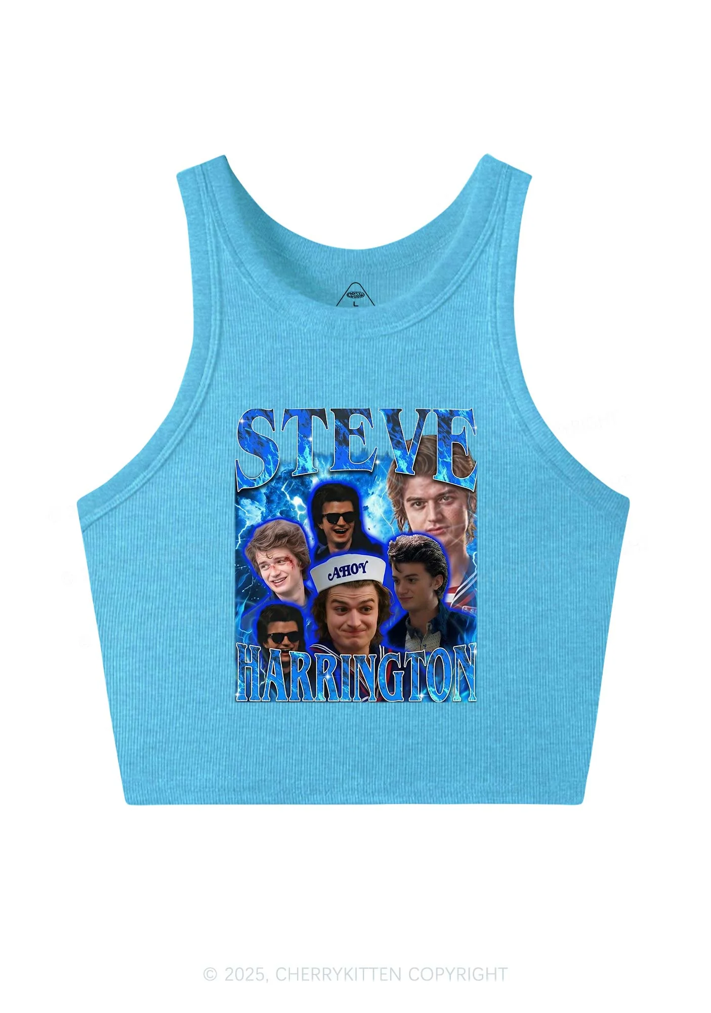 SH Blue Blaze Y2K Crop Tank Top Cherrykitten - Image 5