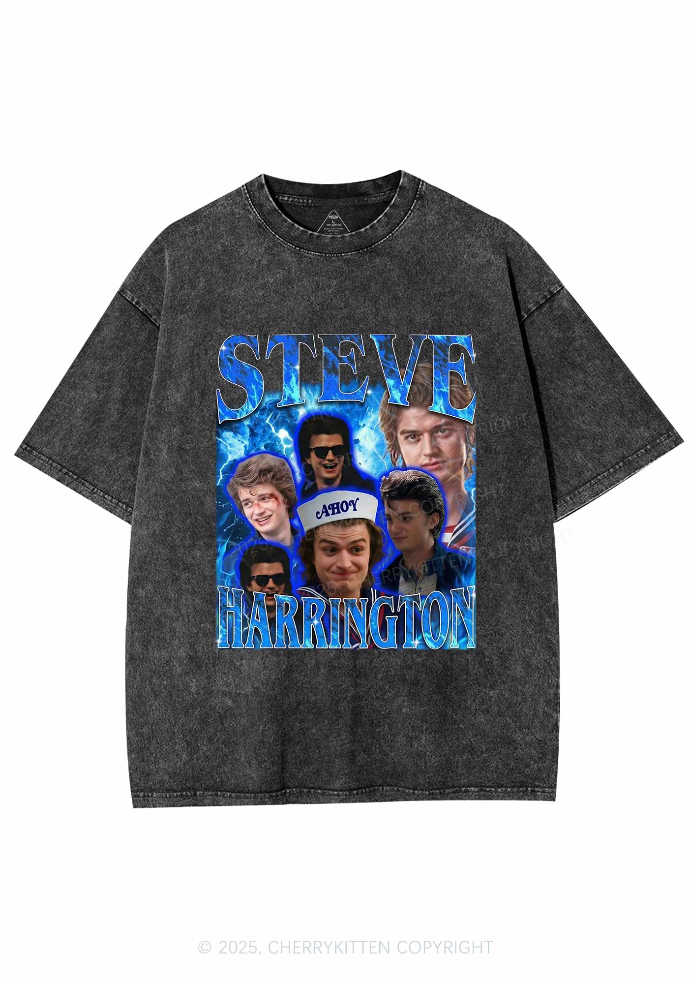 SH Blue Blaze Y2K Shirts Washed Tee Cherrykitten - Image 3