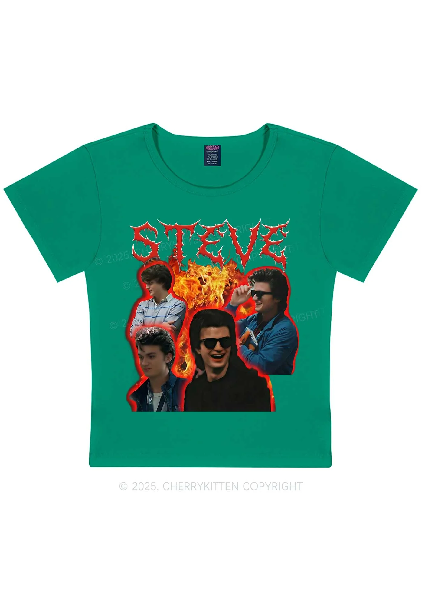 SH Flame Vibe Y2K Baby Tee Cherrykitten - Image 10